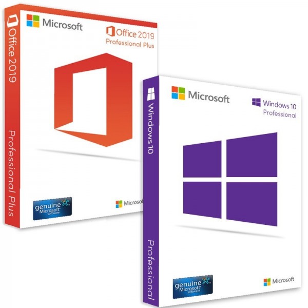 Windows 10 Professional + Office 2019 Professional Plus