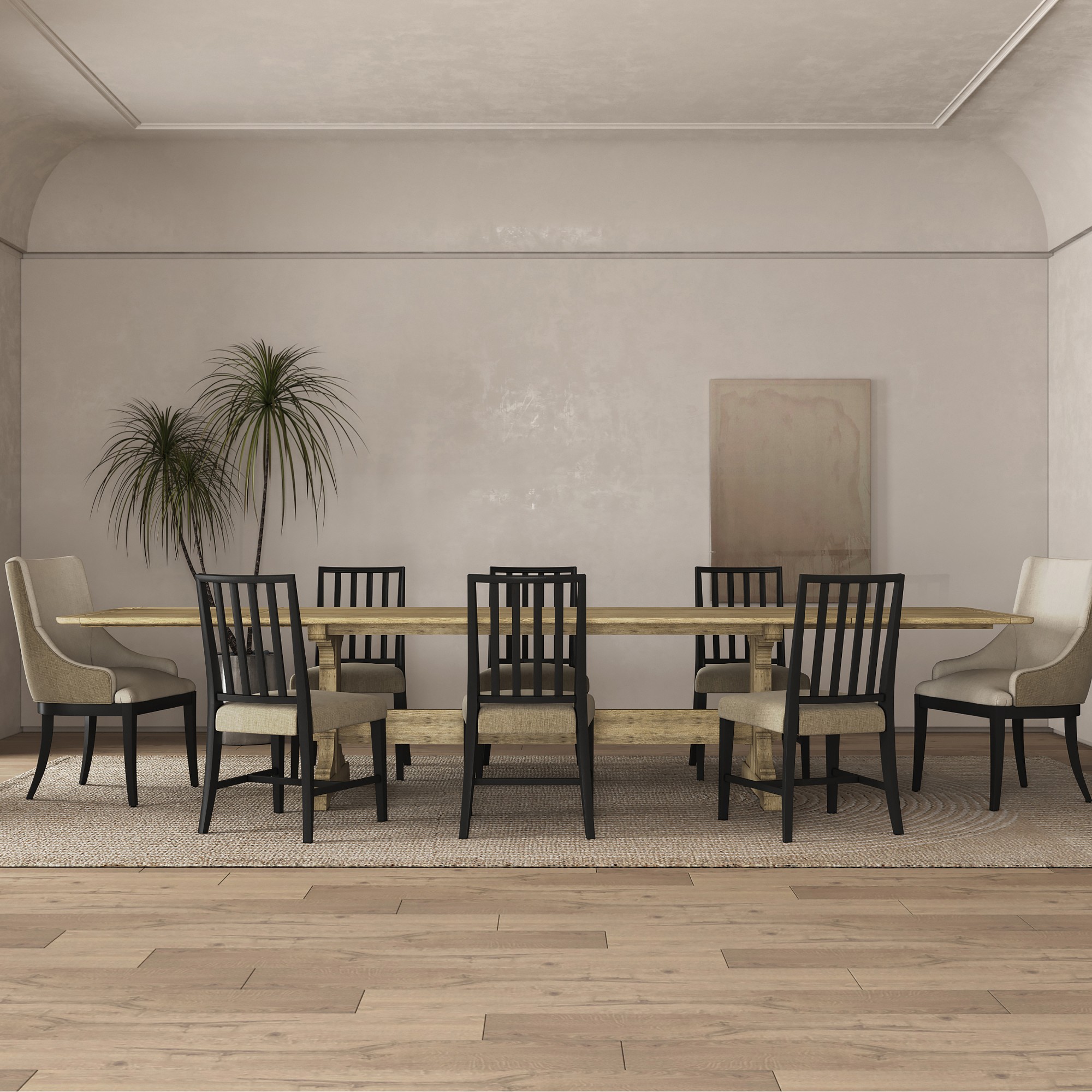 Jonathan Charles Epoch Extendable Rectangular Dining Table (148