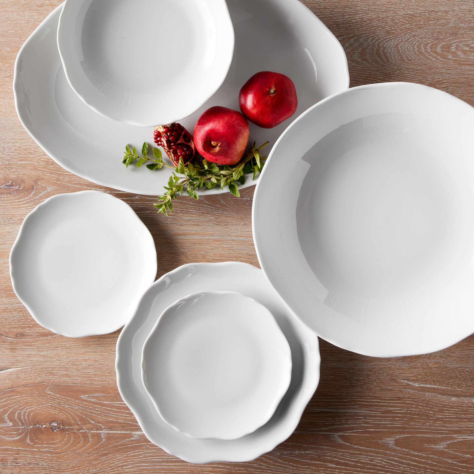 Pillivuyt Chantal Porcelain Dinner Plates