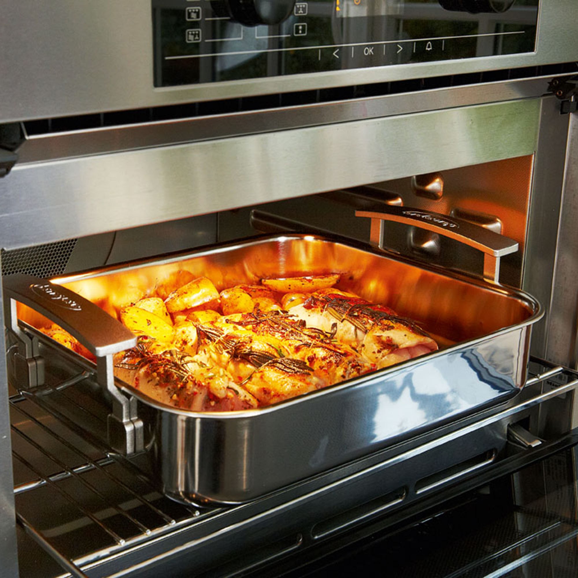 Demeyere Industry Stainless-Steel Roaster