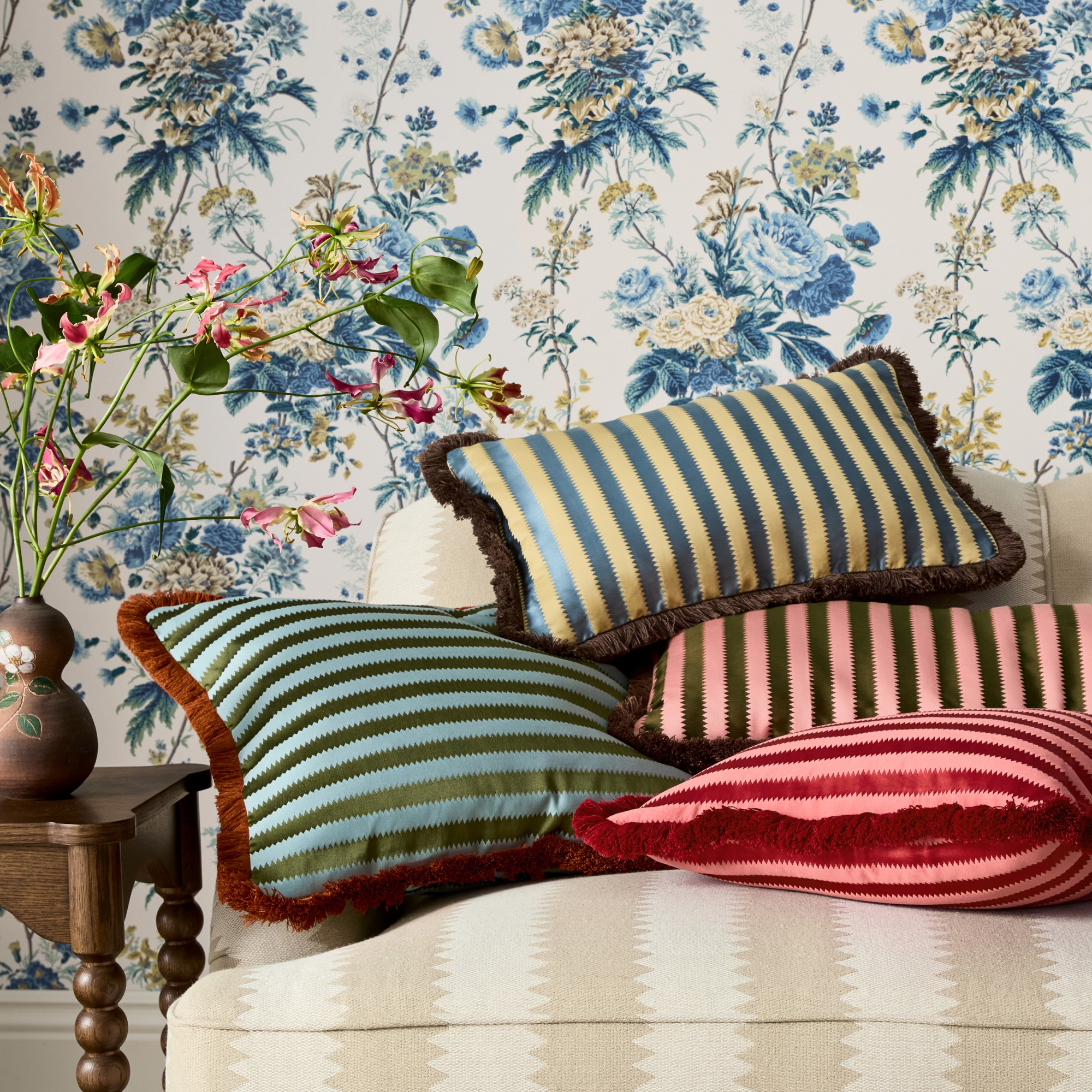 Sanderson x Giles Deacon Regency Aperigon Pillow Cover