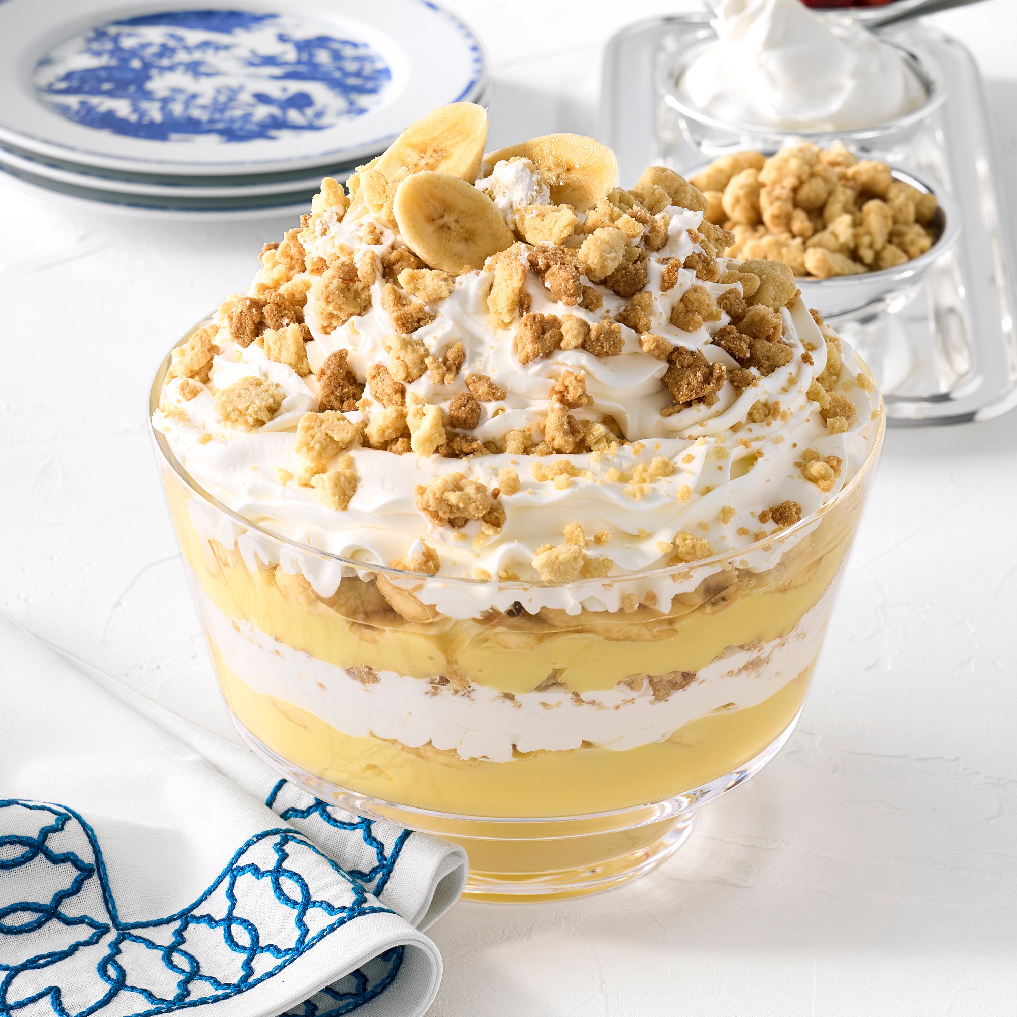 Embroidered Lattice Napkins, Set of 4