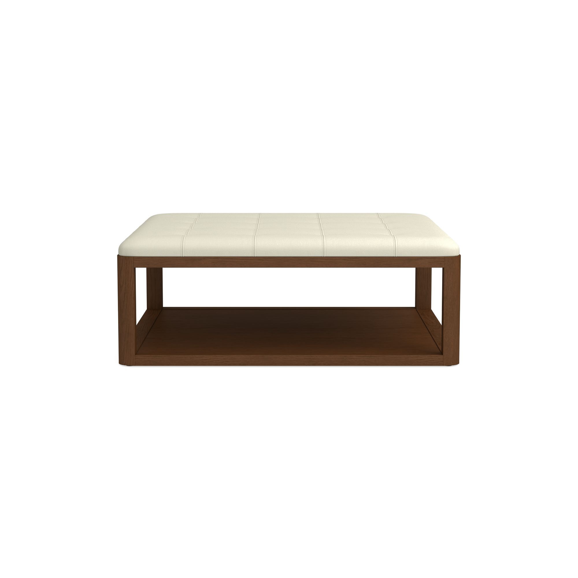 Porte Grid Tufted Rectangular Ottoman (48