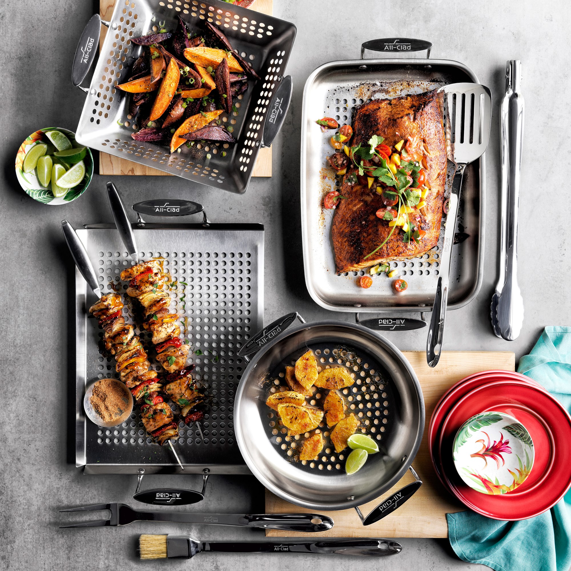 All-Clad Stainless-Steel Outdoor Fry Pan