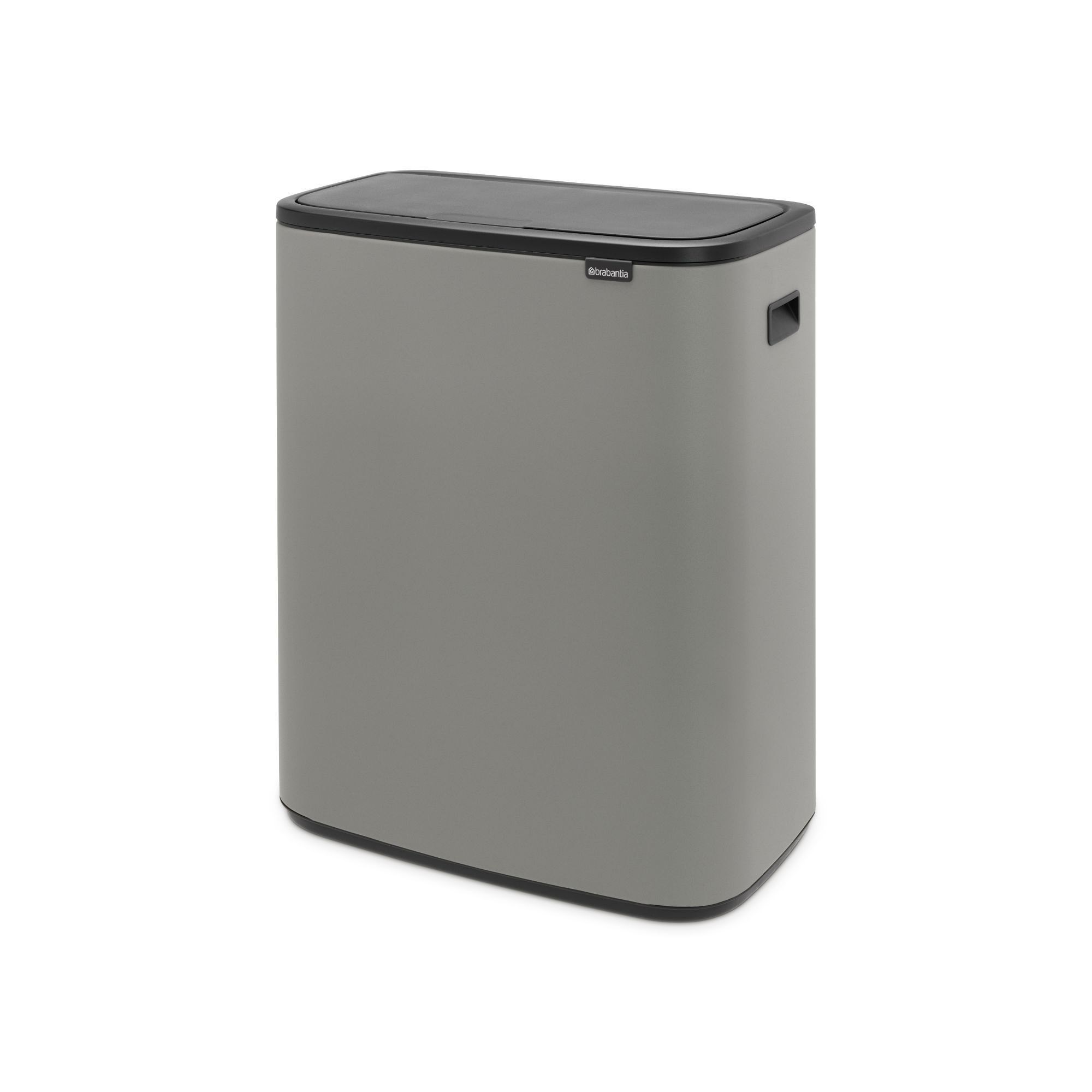 Brabantia Bo Touch Top Dual Compartment Recycling Trash Can, 2 x 8 Gallon