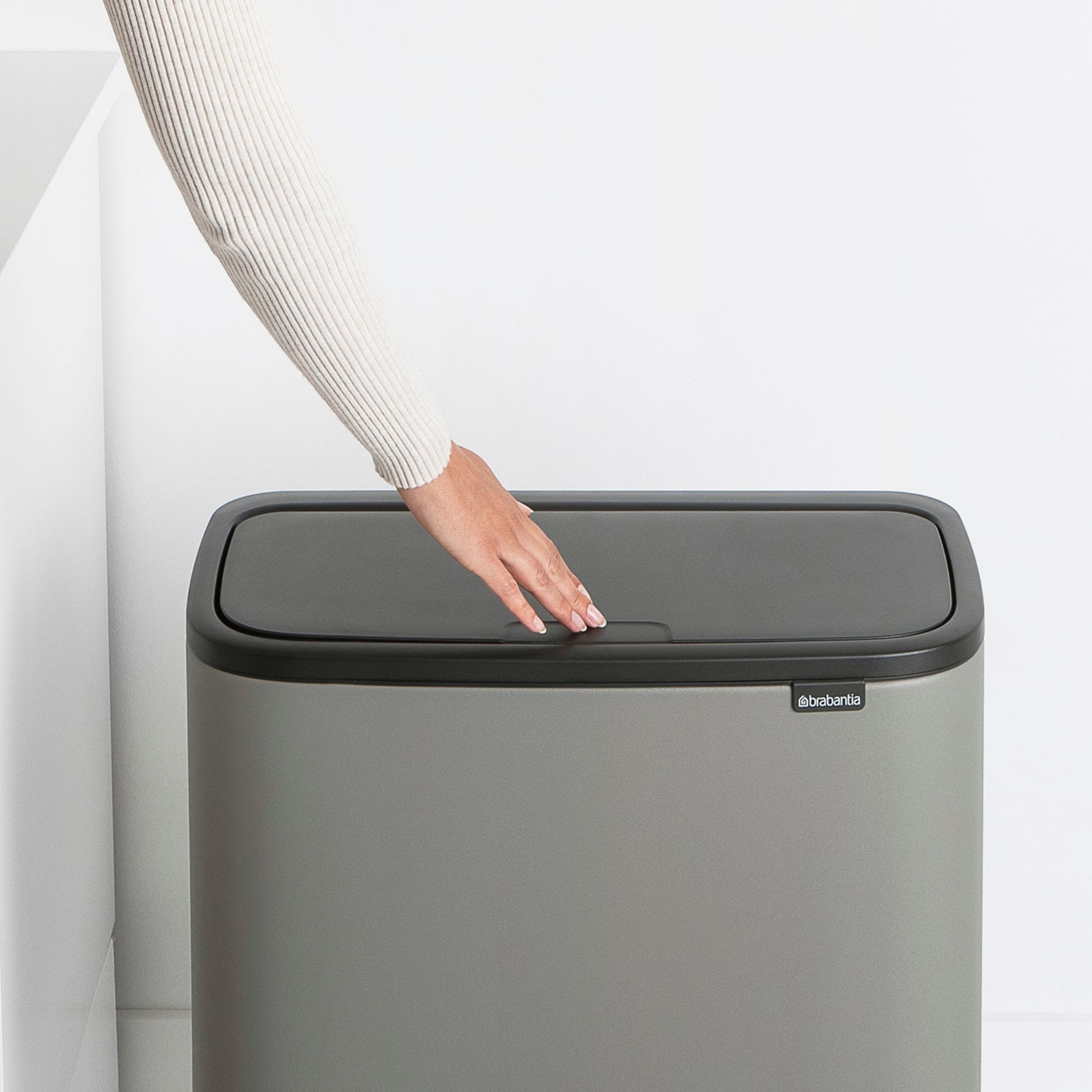 Brabantia Bo Touch Top Can, 9.5 Gallons