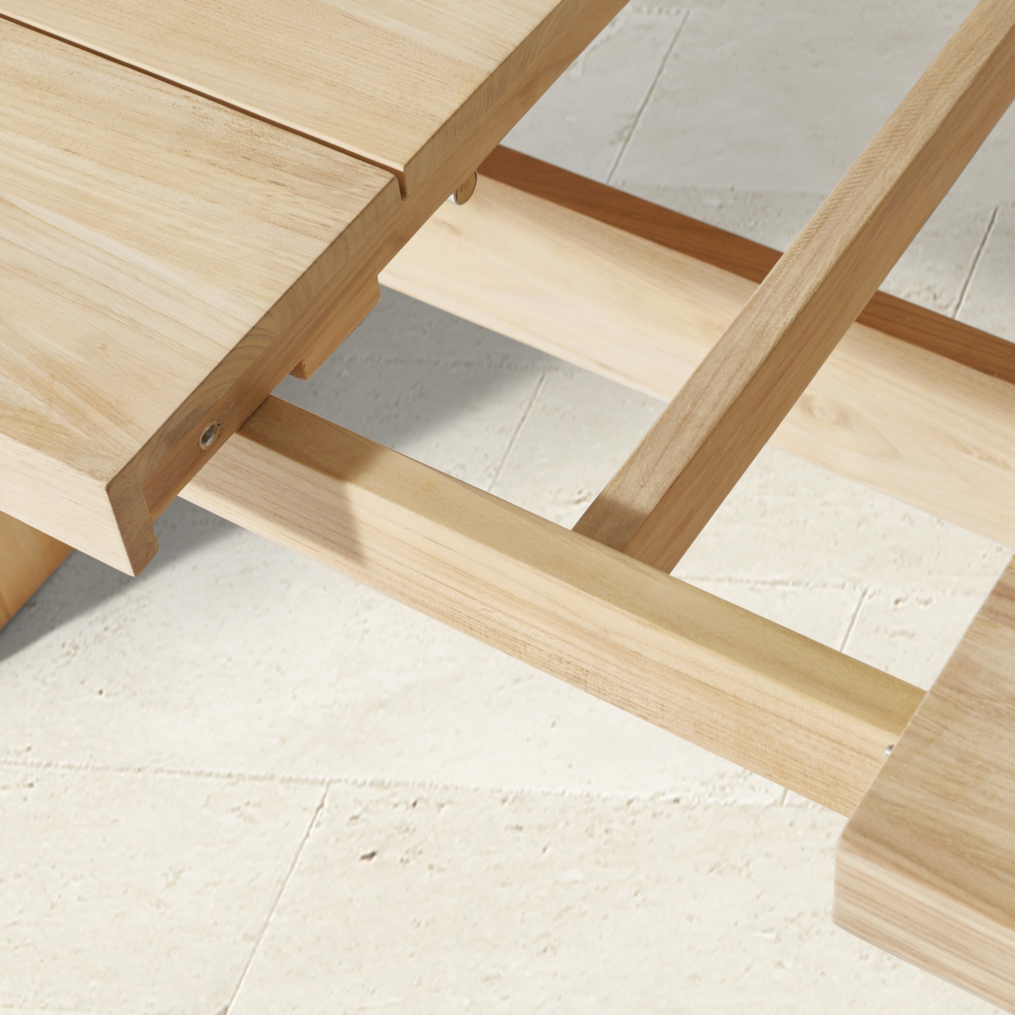 San Clemente Outdoor Natural Teak Rectangular Dining Table (84