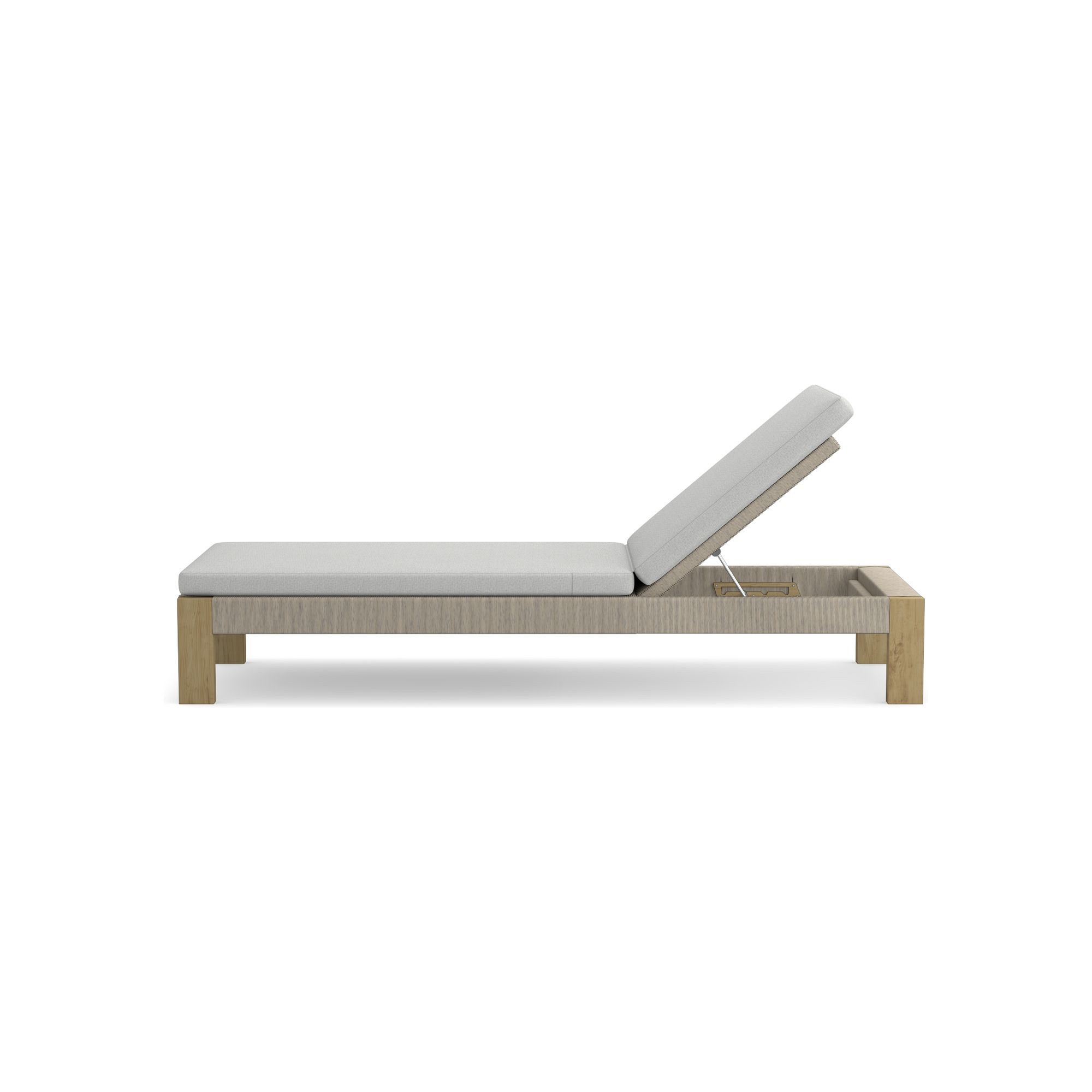 Larnaca Outdoor Teak x All-Weather Weave Chaise Cushions