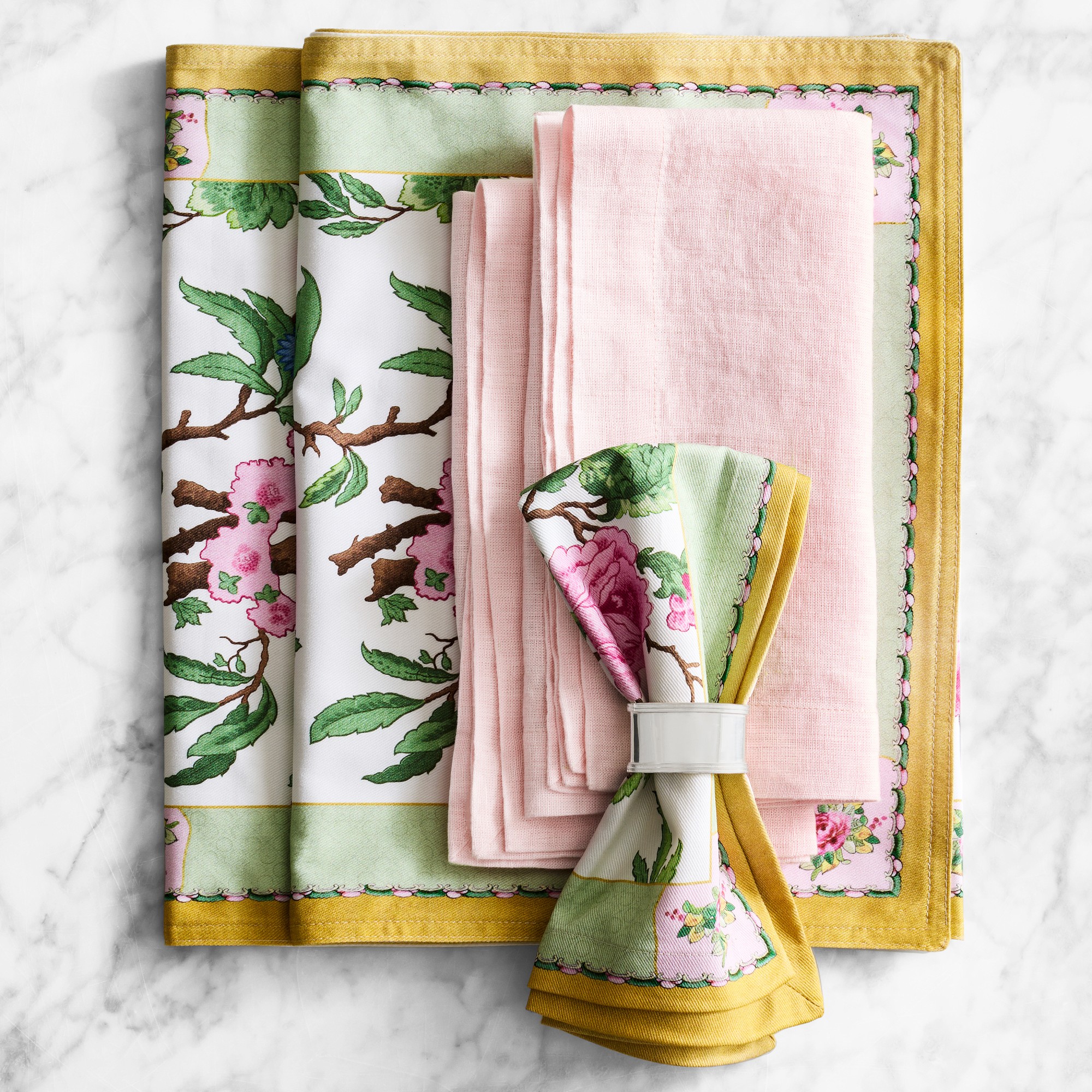 Canton Rose Floral Table Runner