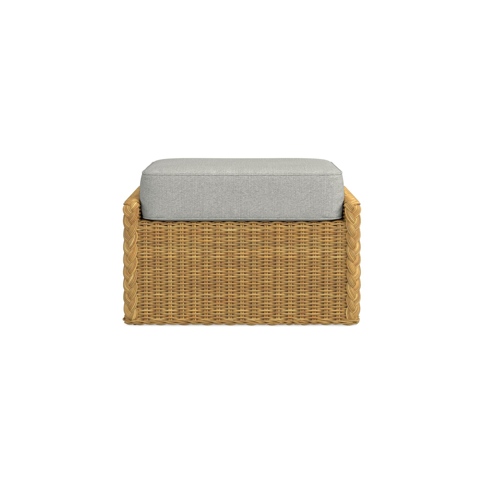 AERIN East Hampton Outdoor Coffee Table Ottoman Cushions