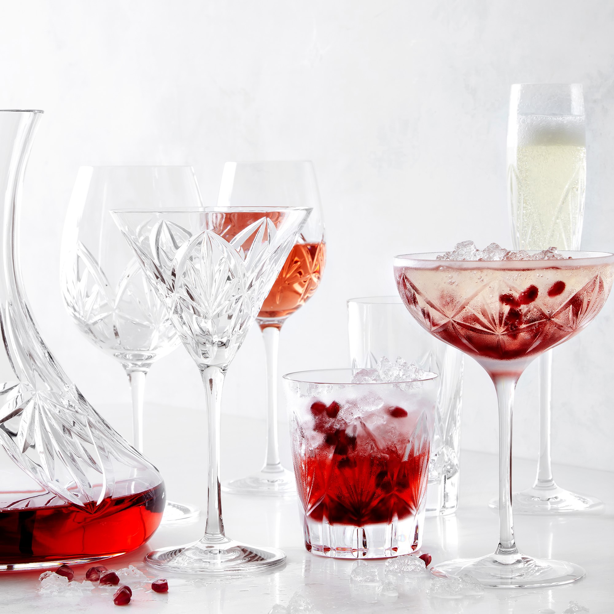 Fiore White Wine Glasses, Set of 2