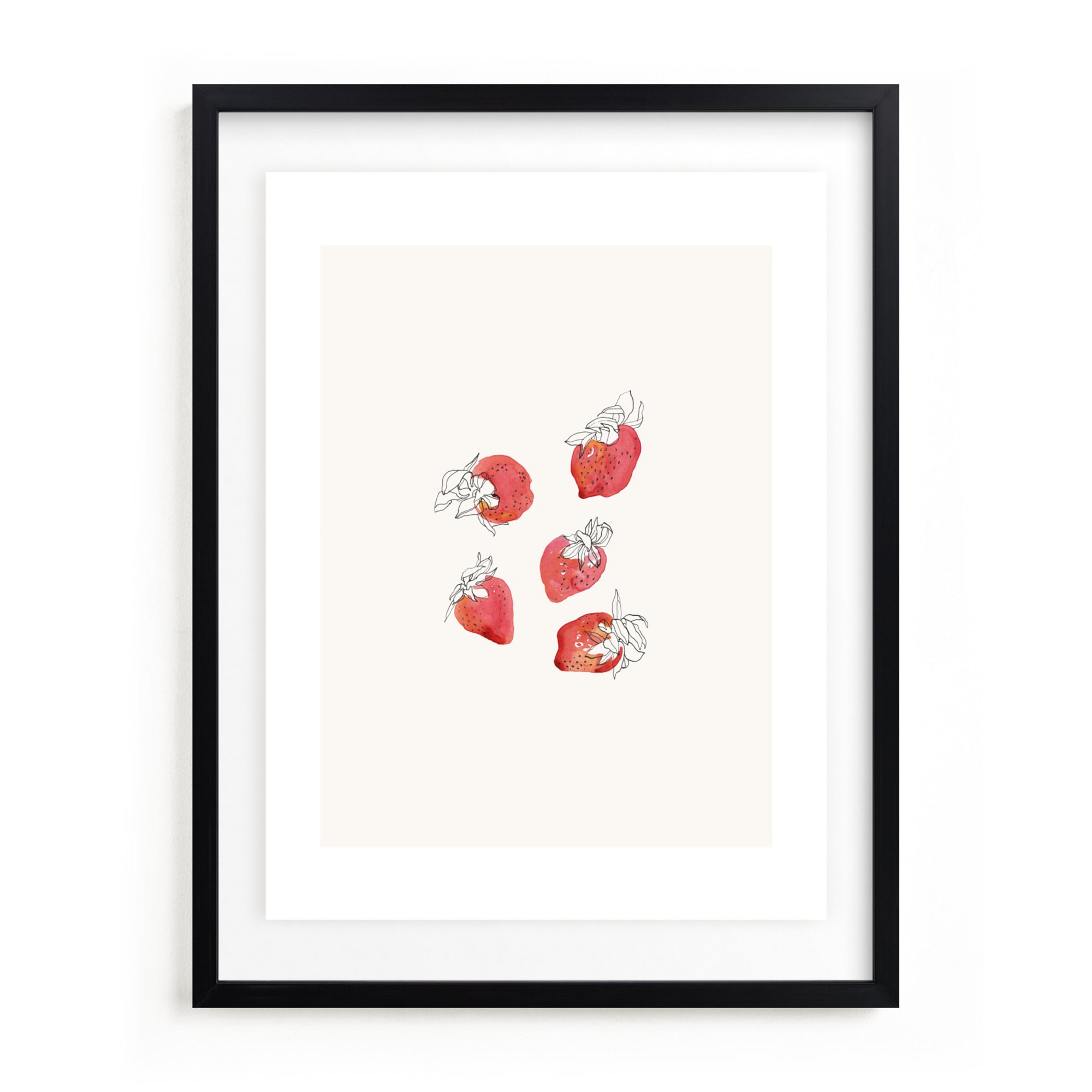Strawberries Open Edition Kitchen Art by Minted