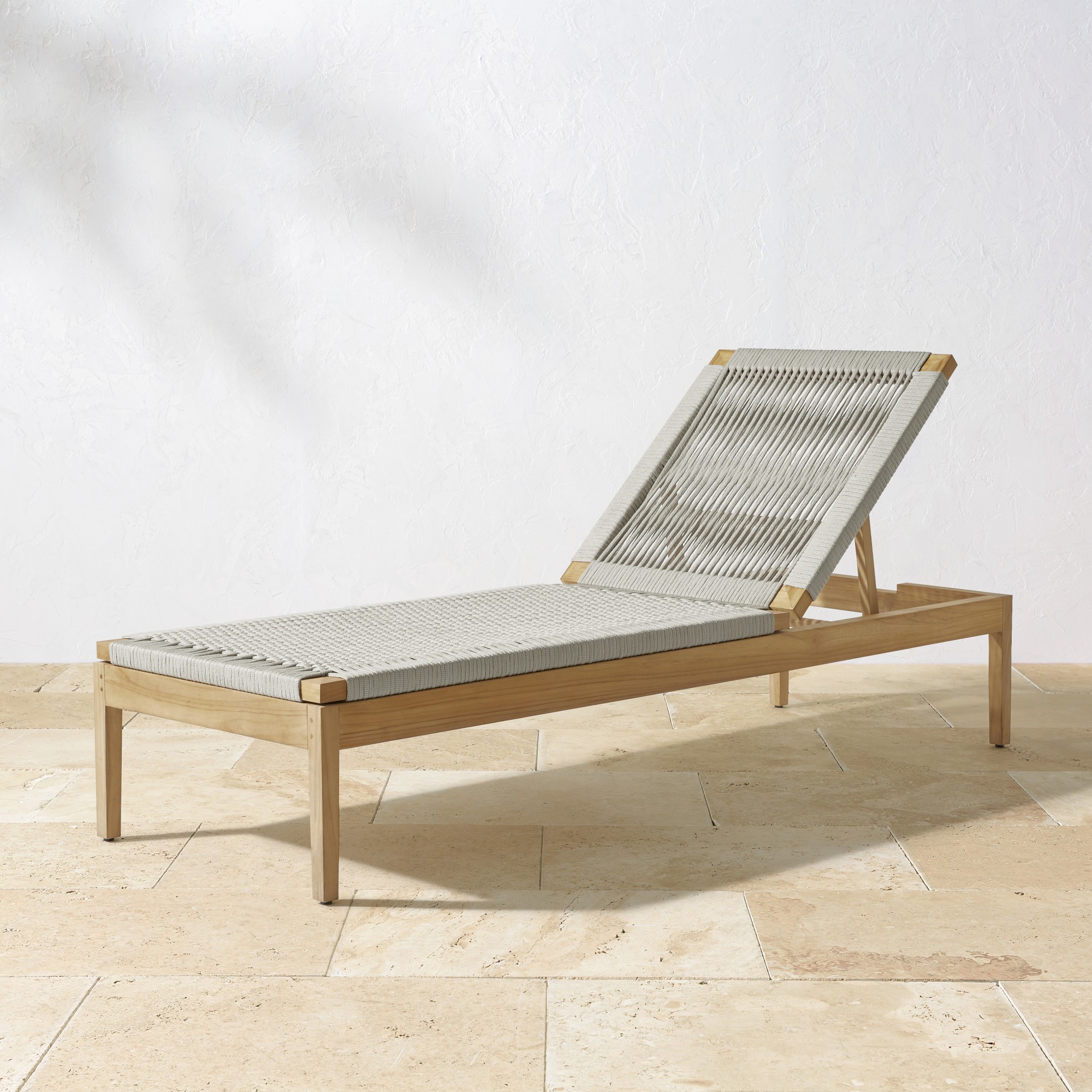 Pasadena Outdoor Teak Chaise