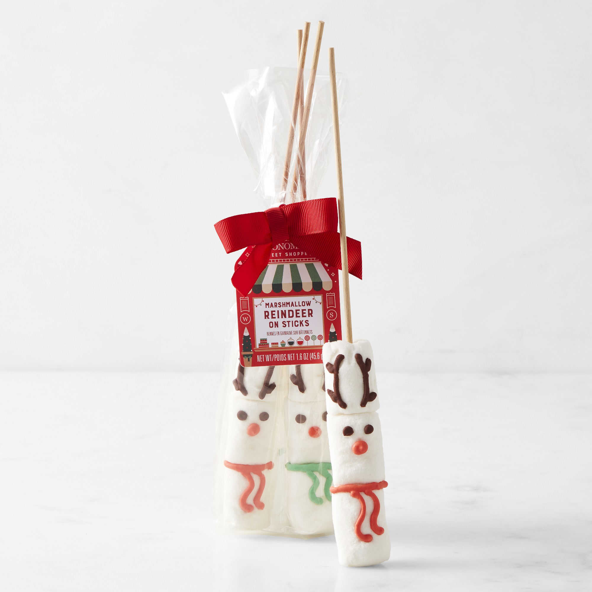 Marshmallow Reindeer on Sticks, Set of 4