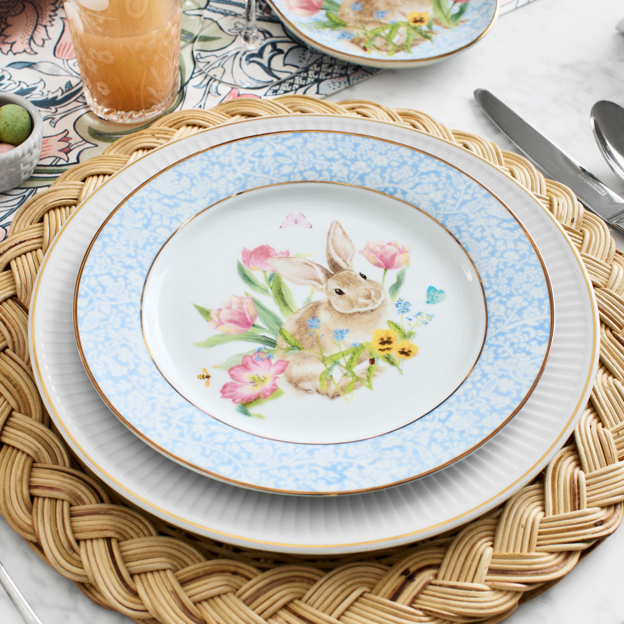 Garden Flowers Salad Plates, Set of 4