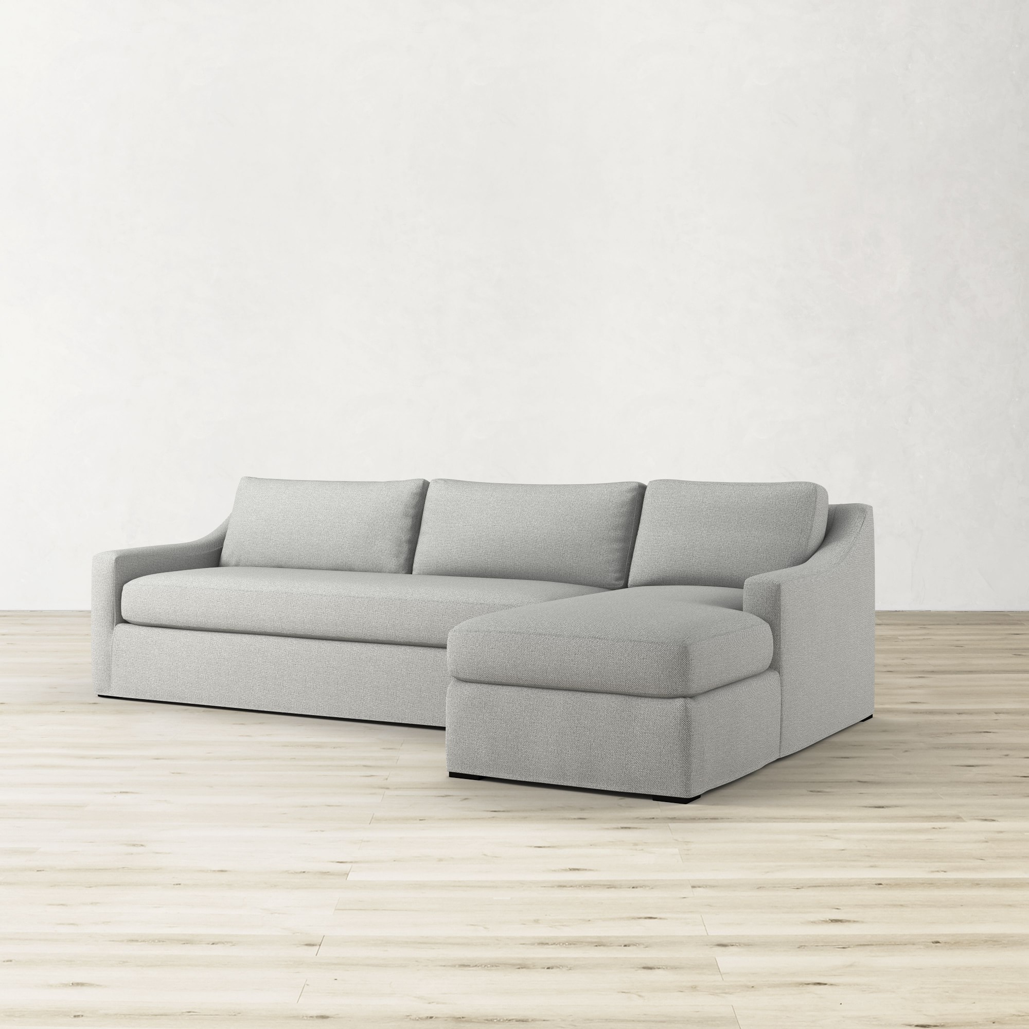 Ghent Slope Arm Slipcovered 2-Piece L-Shape Sofa with Chaise (109