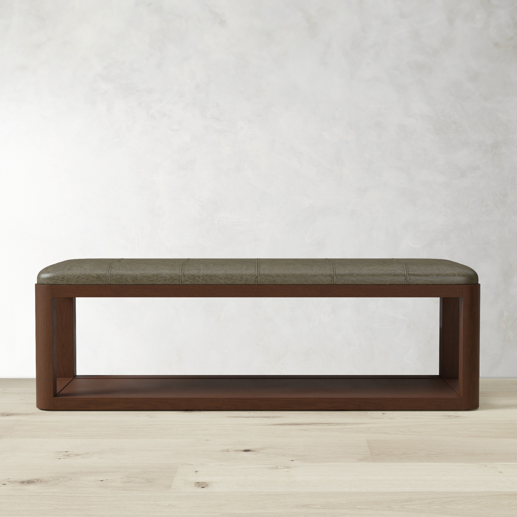 Porte Grid Tufted Bench (55