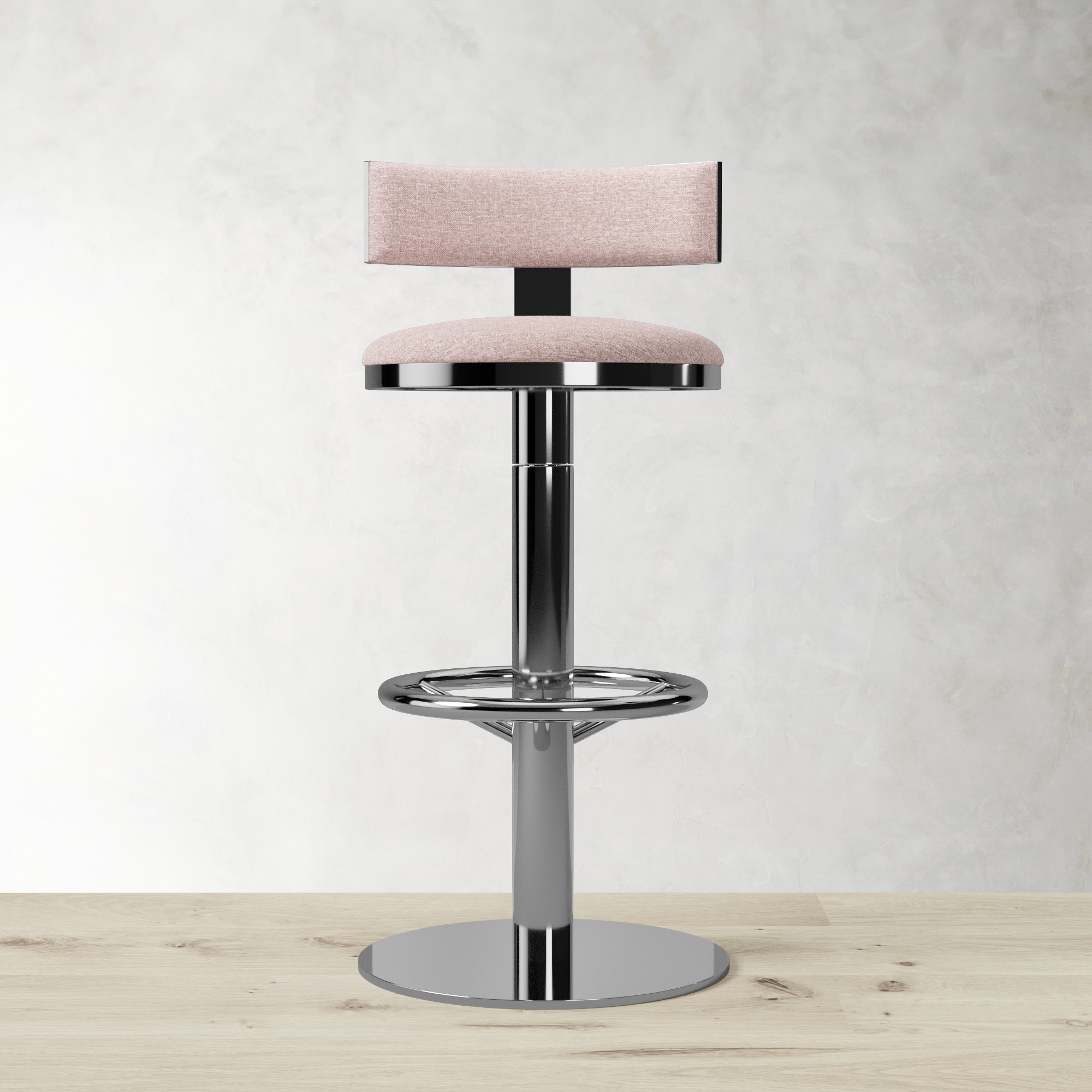 Larkin Upholstered Pedestal Counter & Bar Stool