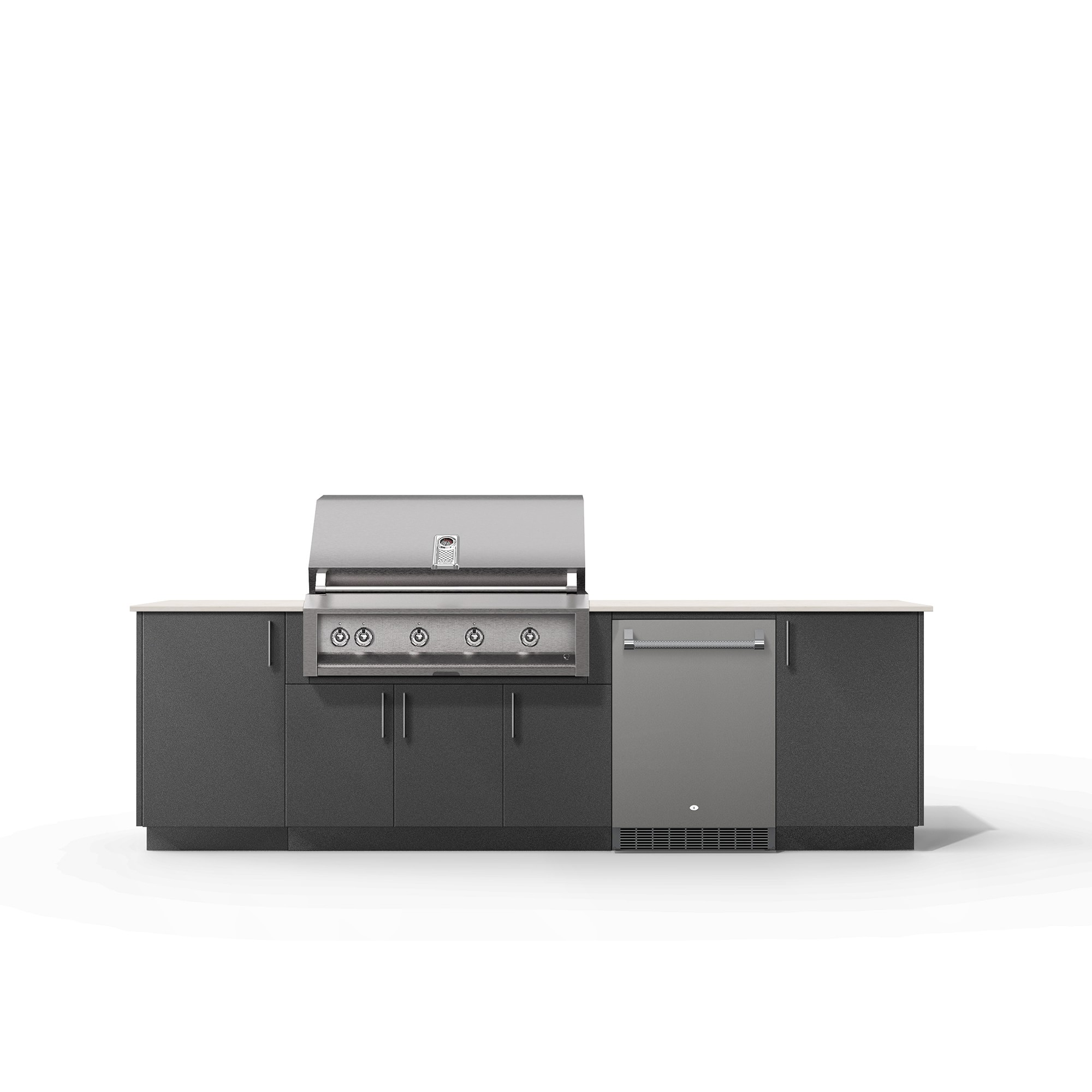 Urban Bonfire Outdoor Kitchen x Twin Eagles 42” Grill and Fridge