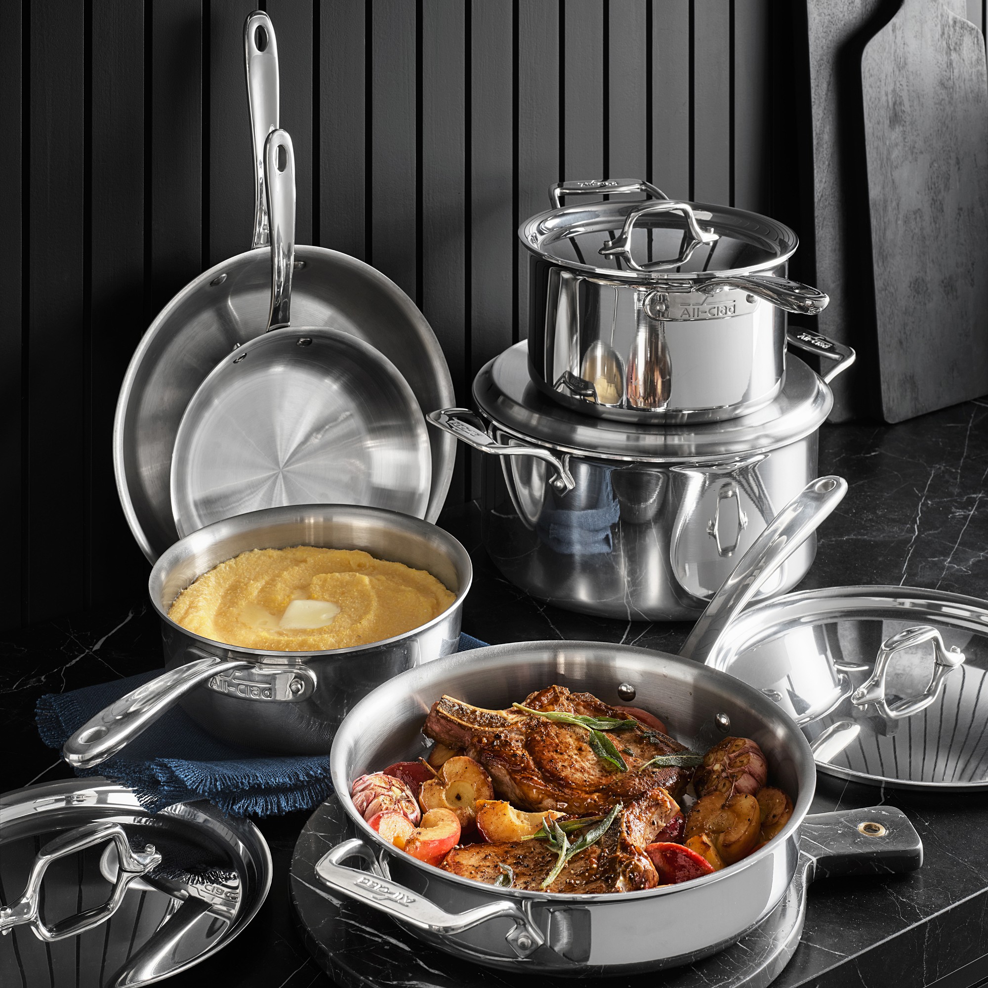 All-Clad G5™ Graphite Core Stainless-Steel 10-Piece Cookware Set
