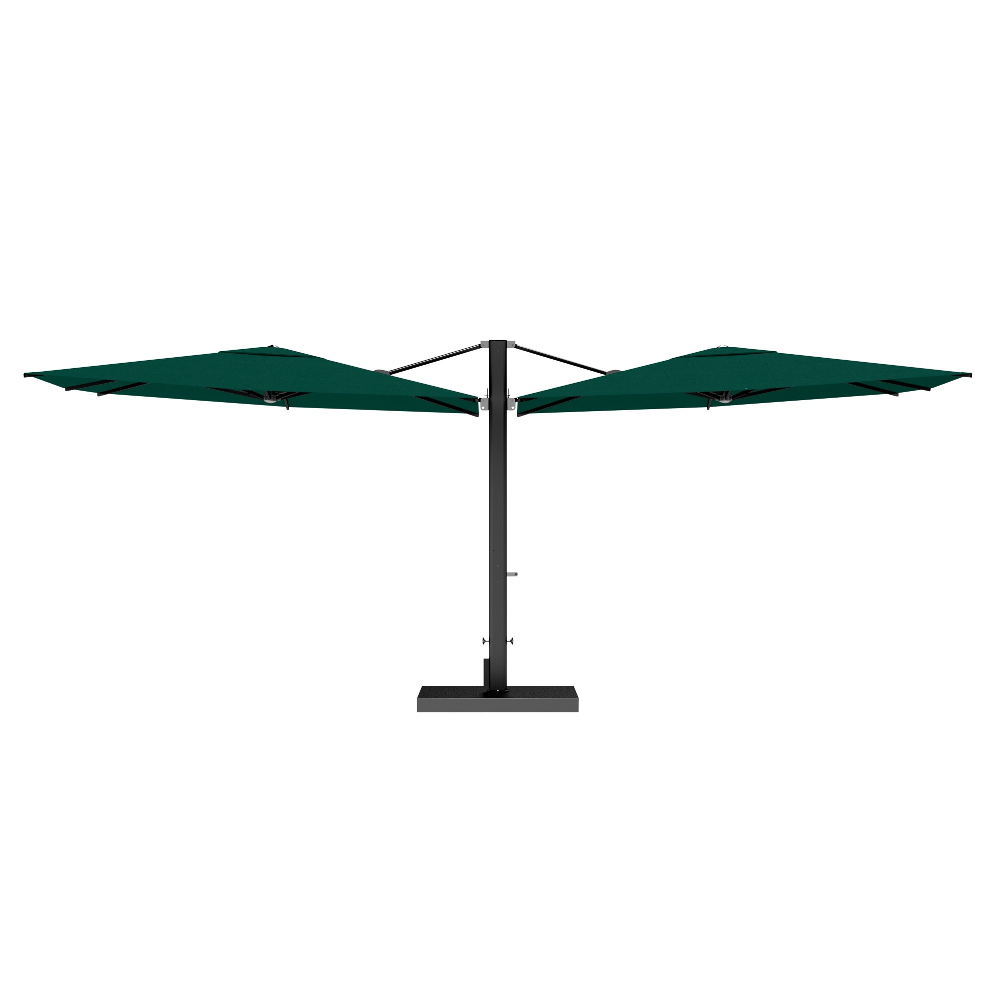 10' Sqaure Performance Dual Cantilever Umbrella