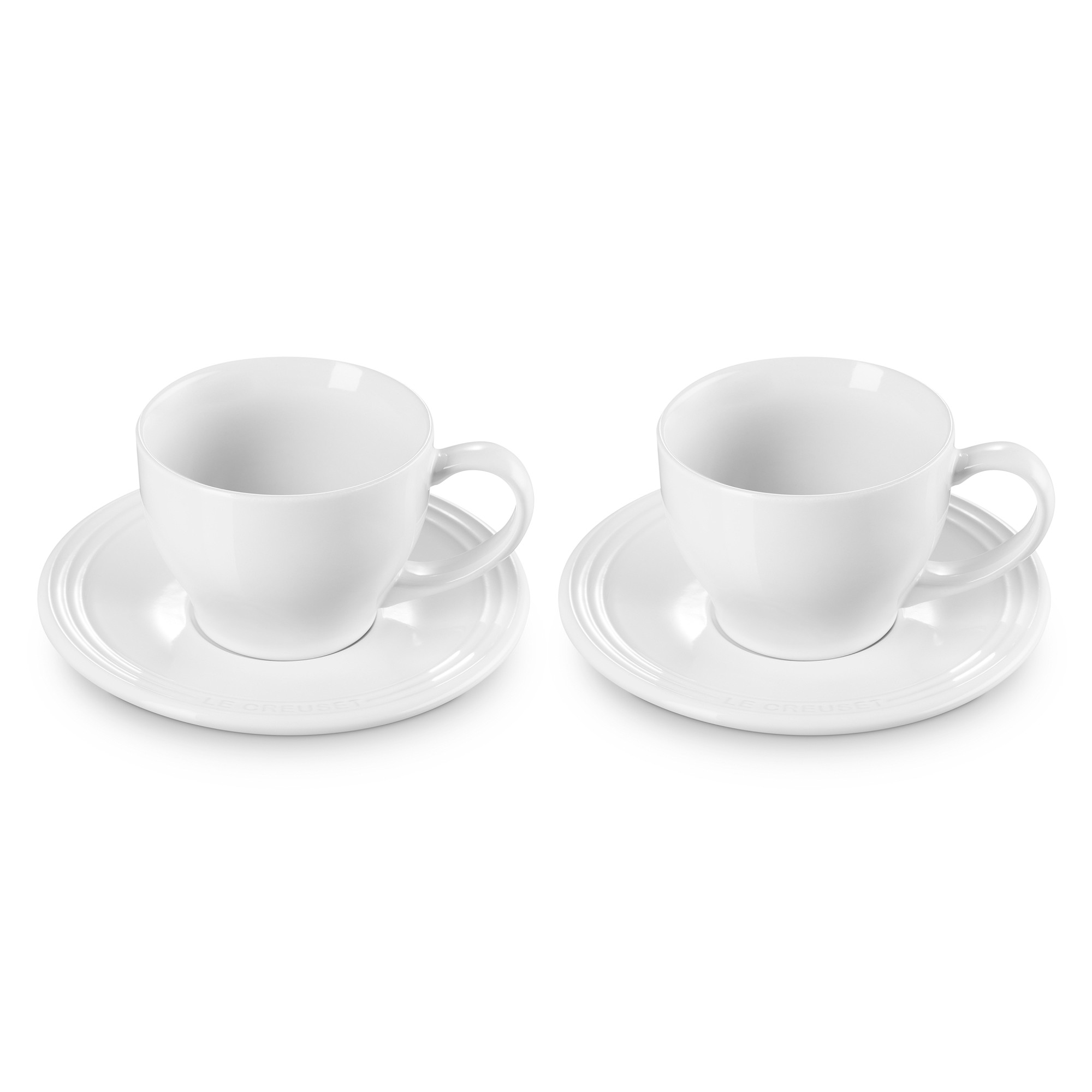 Le Creuset Cappuccino Cups & Saucers, Set of 2