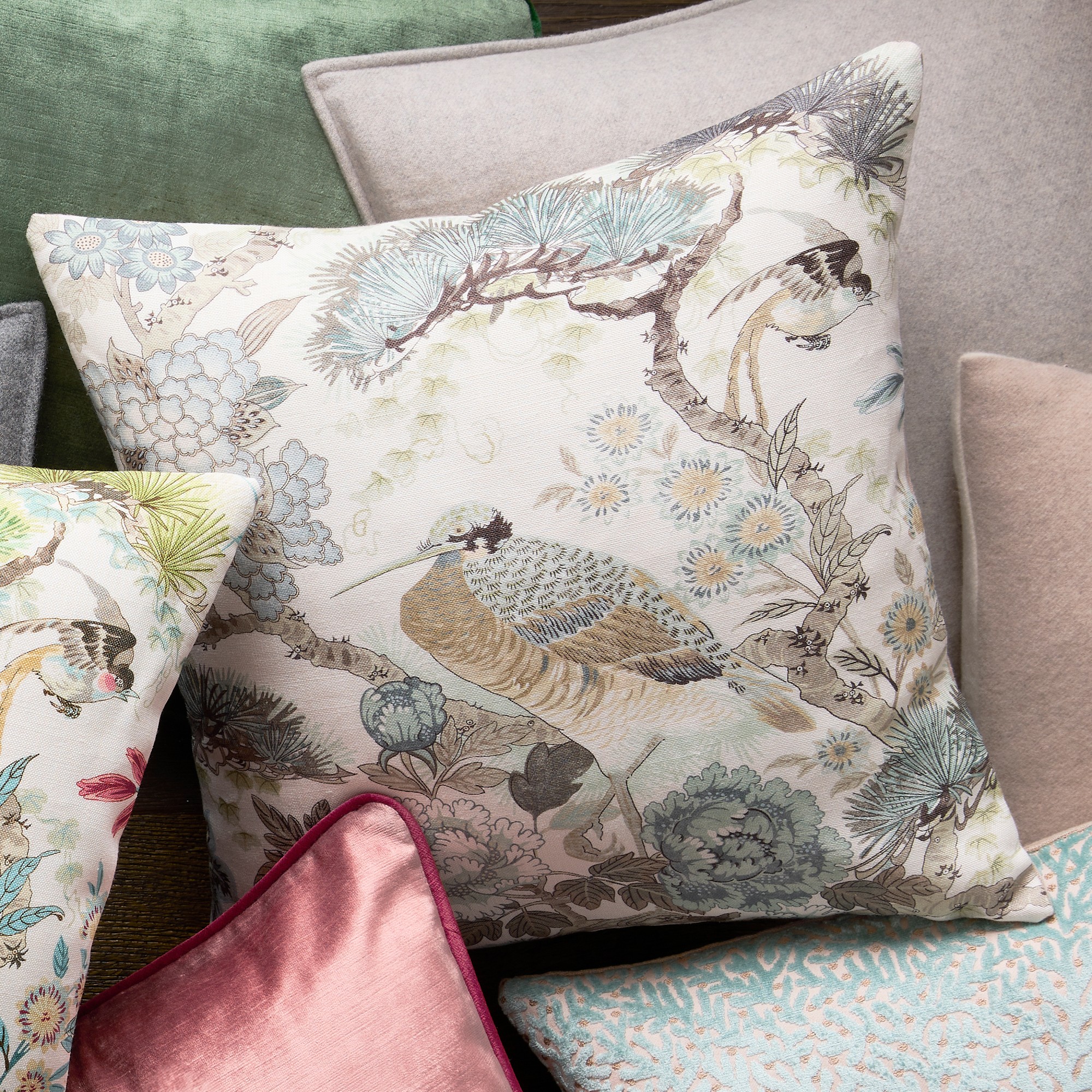 Scalamandré Shenyang Linen Pillow Cover