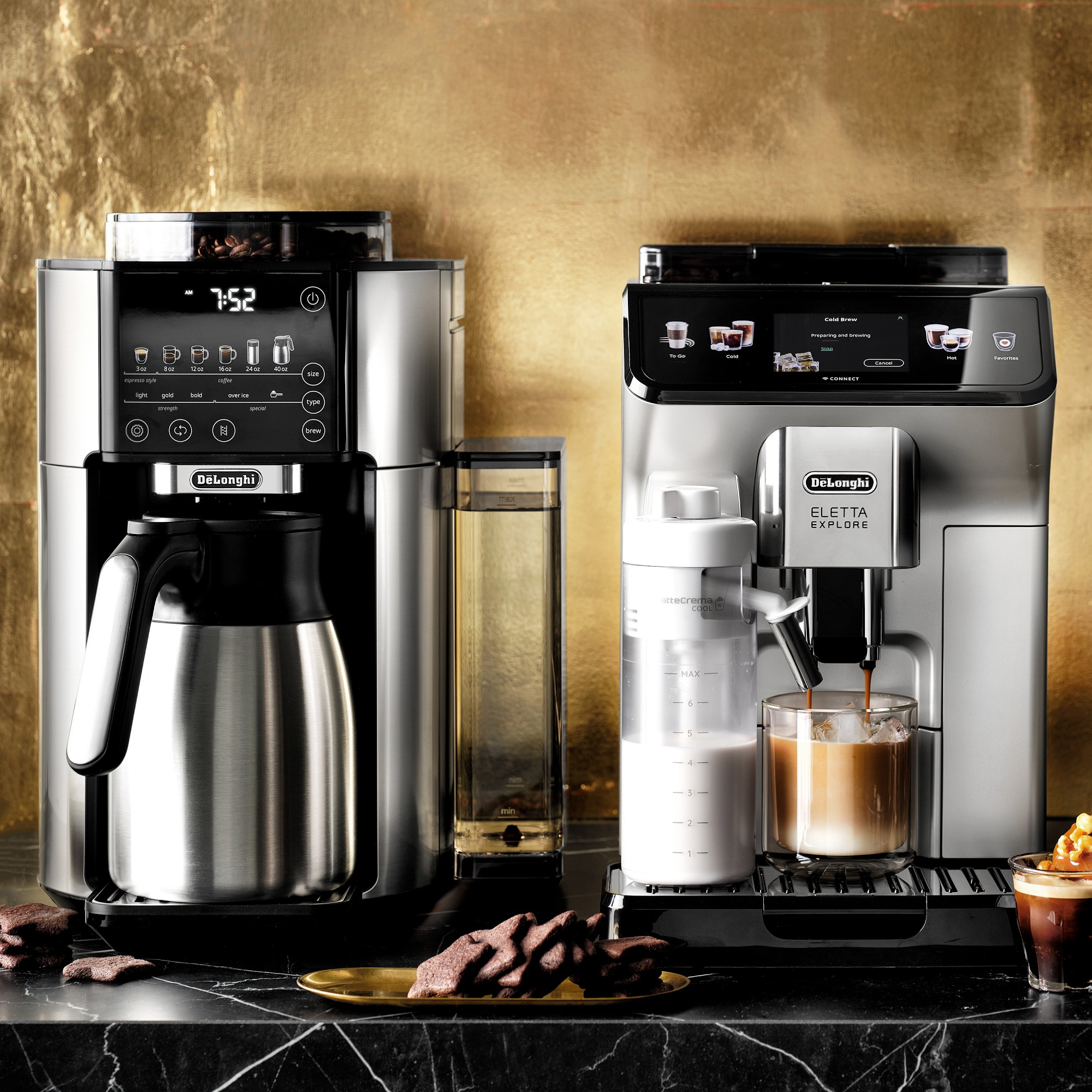 De'Longhi TrueBrew Automatic Coffee Maker with Bean Extract Technology & Thermal Carafe