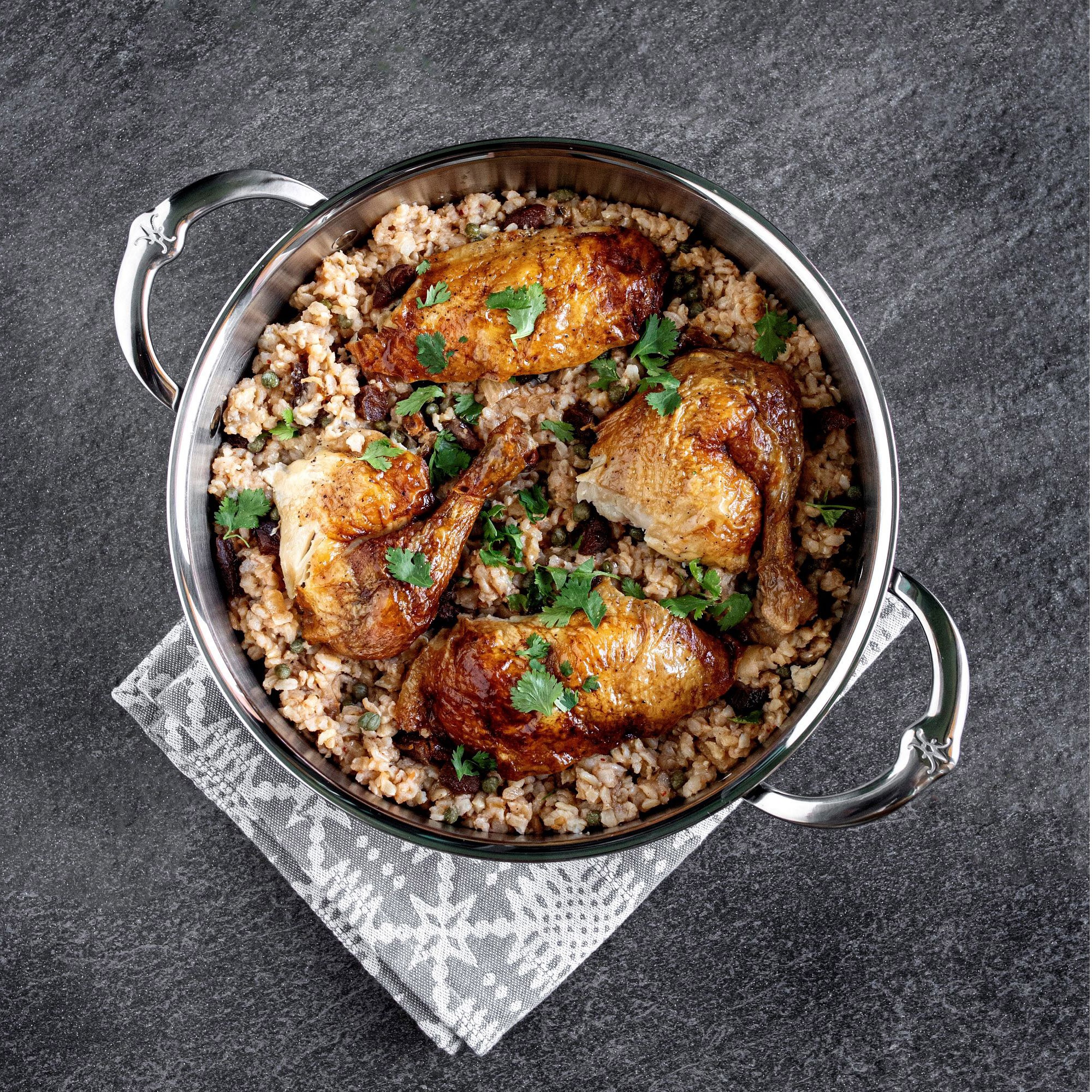 Hestan ProBond Professional Clad Stainless-Steel Sauteuse, 3 1/2-Qt.