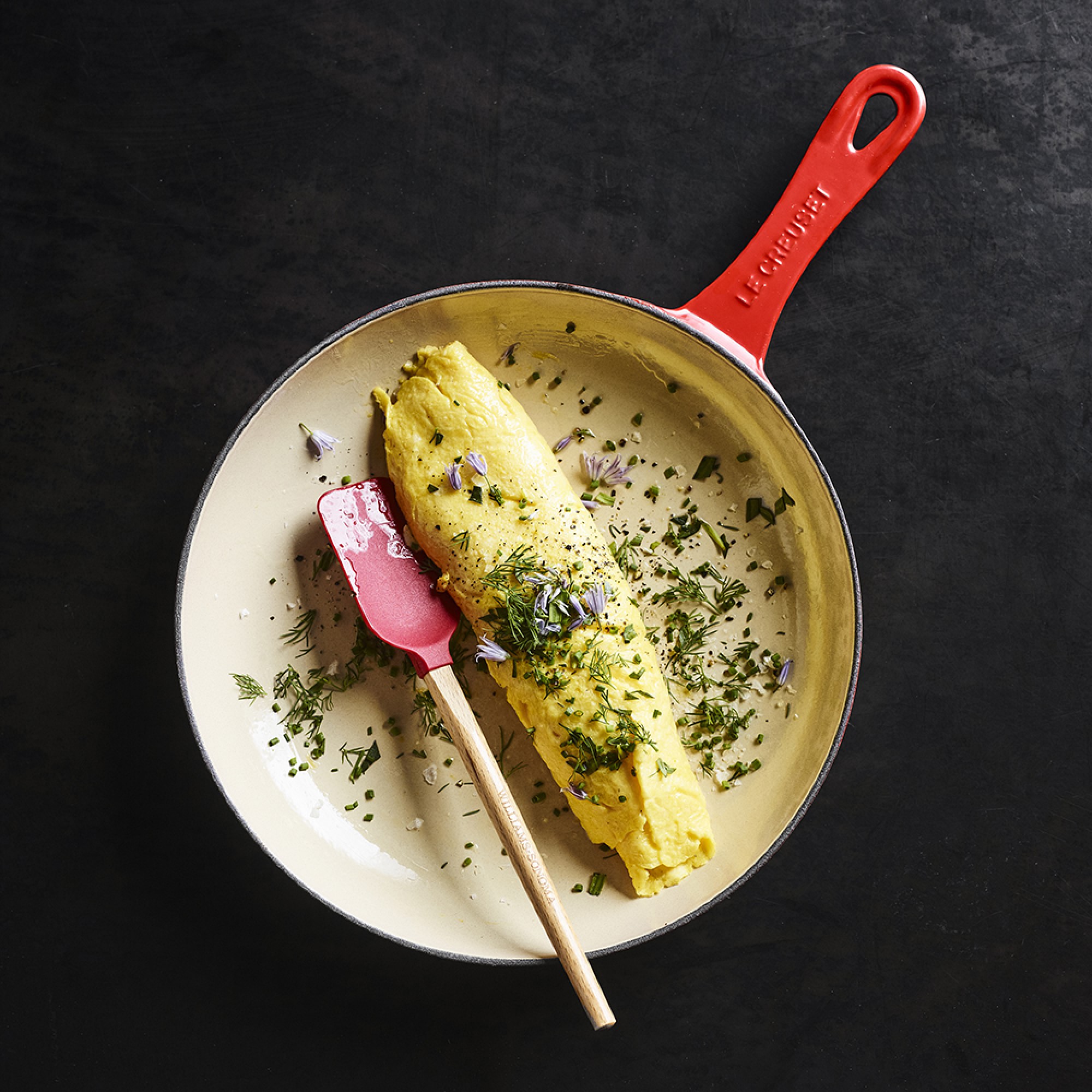 Le Creuset Enameled Cast Iron Shallow Fry Pan, 9 3/4