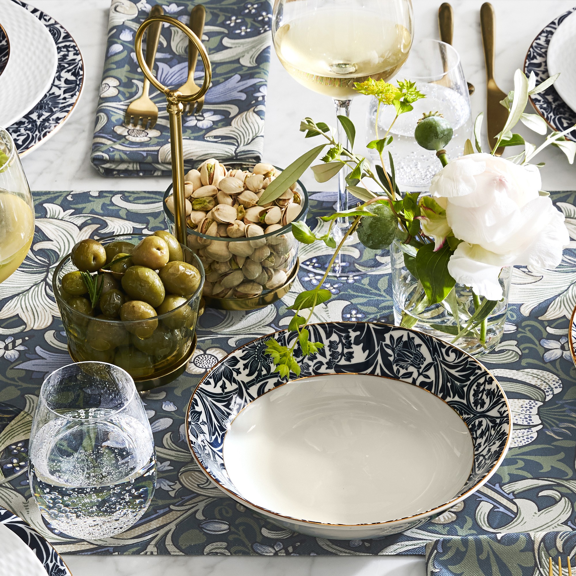 Morris & Co. x Williams Sonoma Golden Lilly Table Runner
