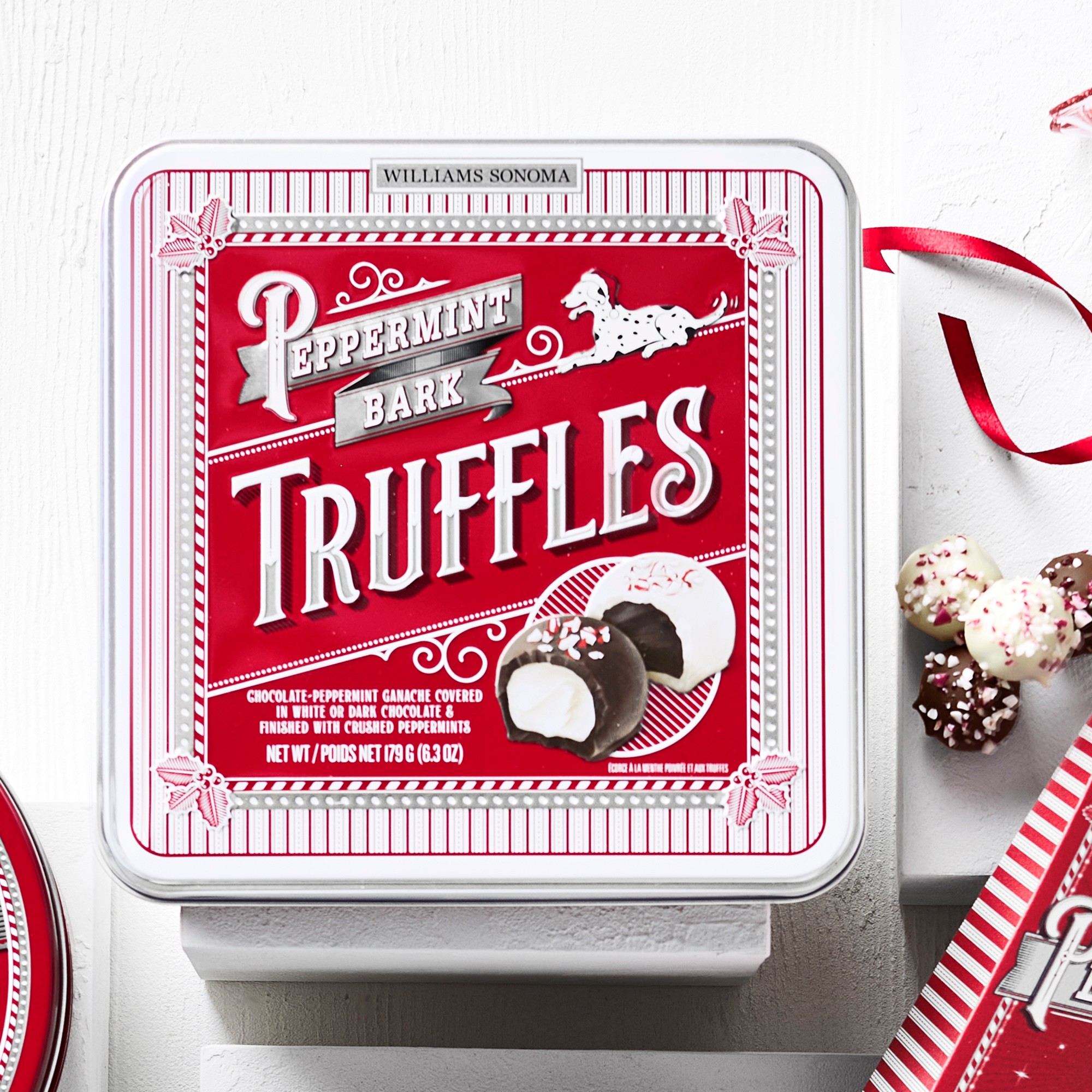 Williams Sonoma Peppermint Bark Truffles