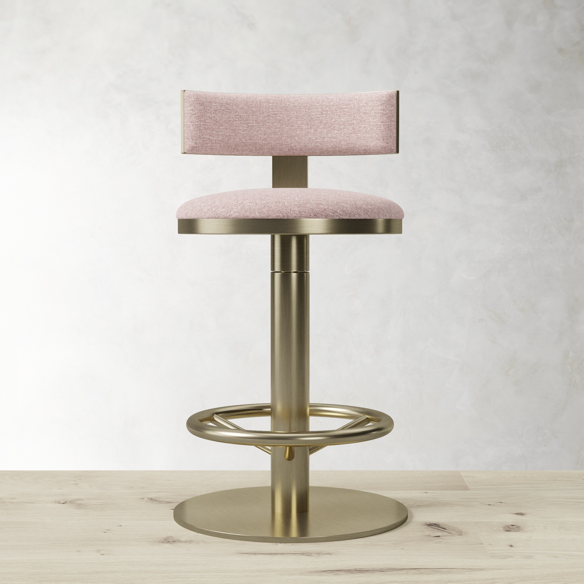 Larkin Upholstered Pedestal Counter & Bar Stool