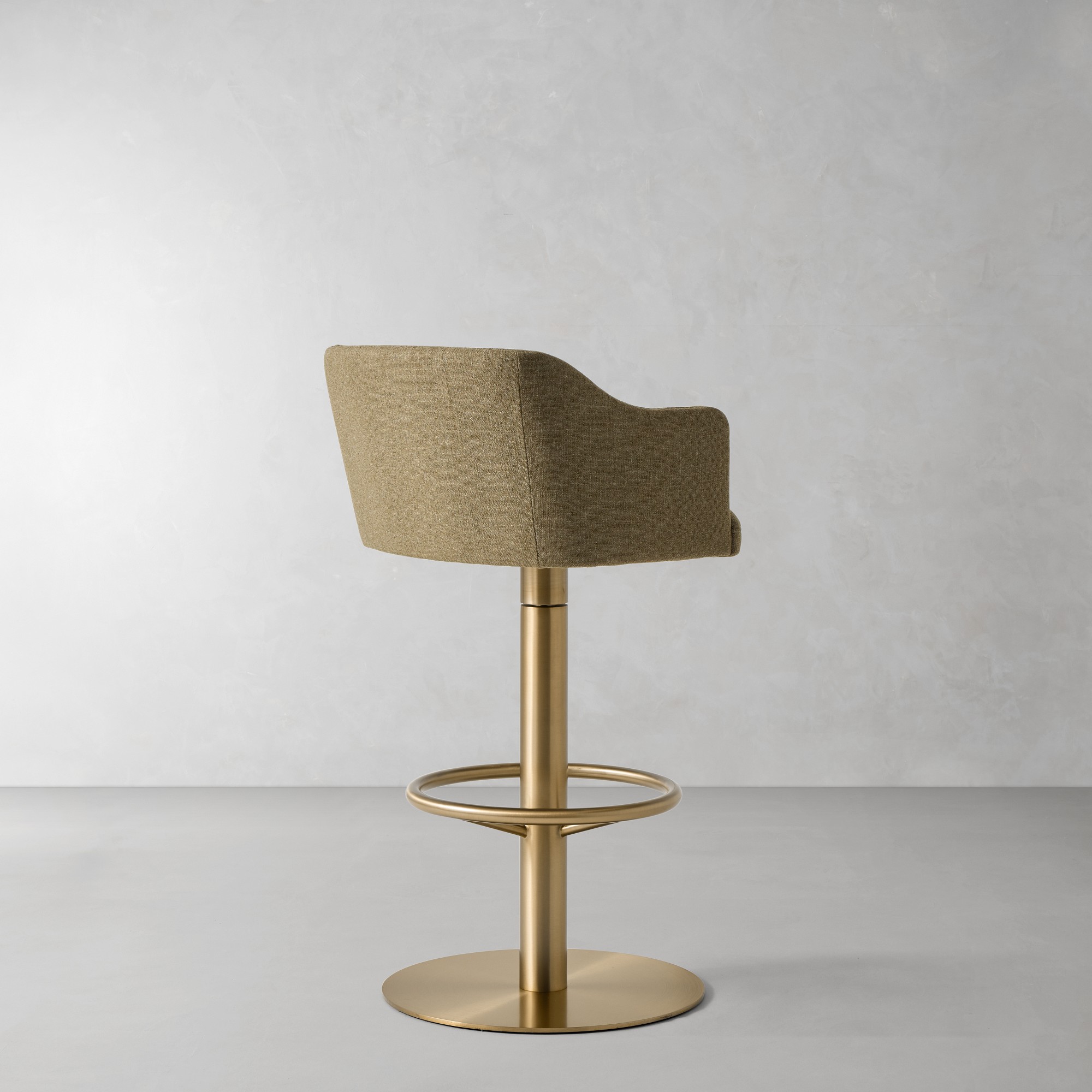 Harding Upholstered Pedestal Counter  & Bar Stool