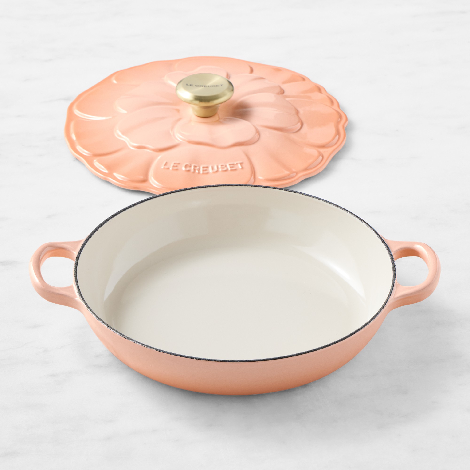 Le Creuset Enameled Cast Iron Petal Braiser, 2 1/4-Qt.
