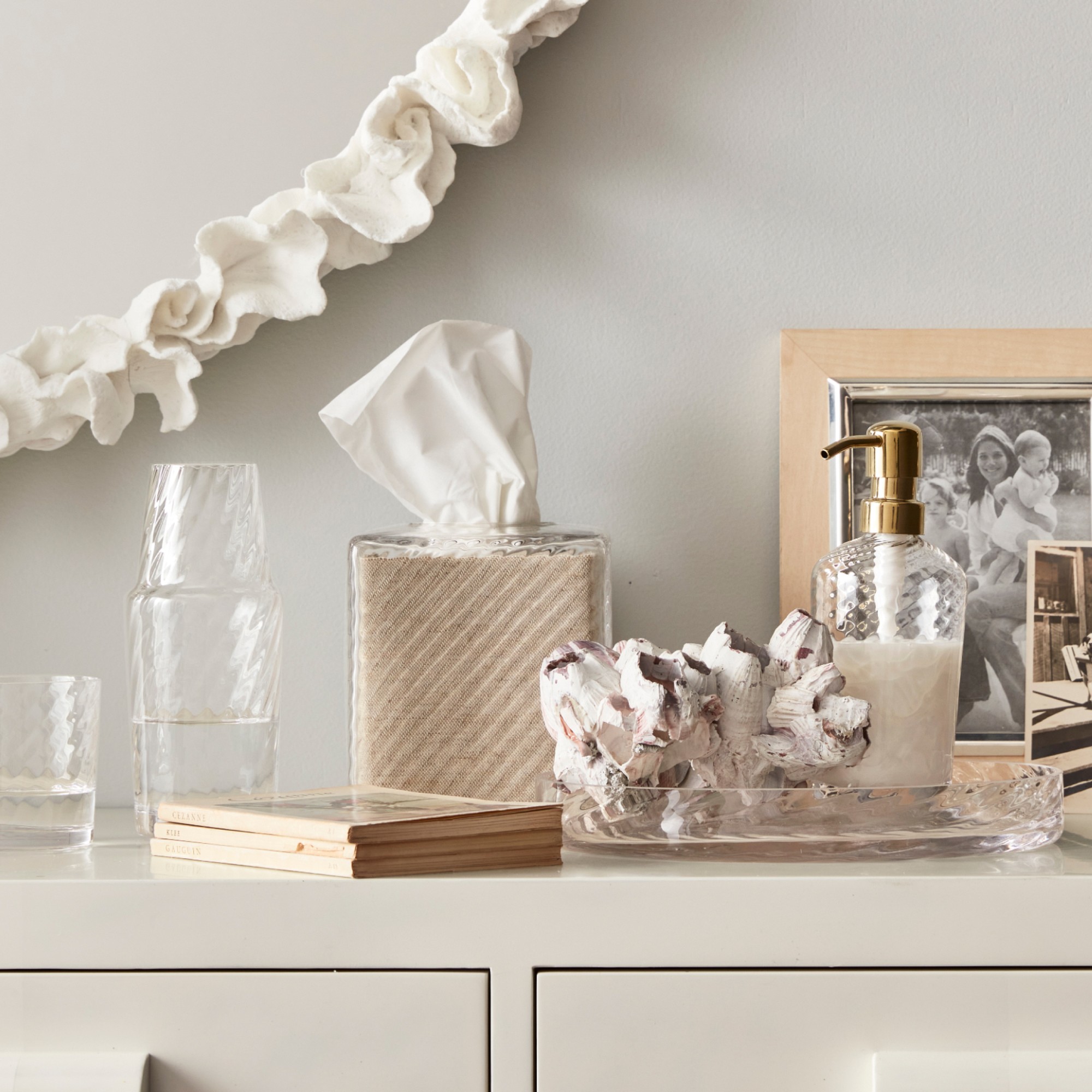 AERIN Spiral Glass Bath Collection