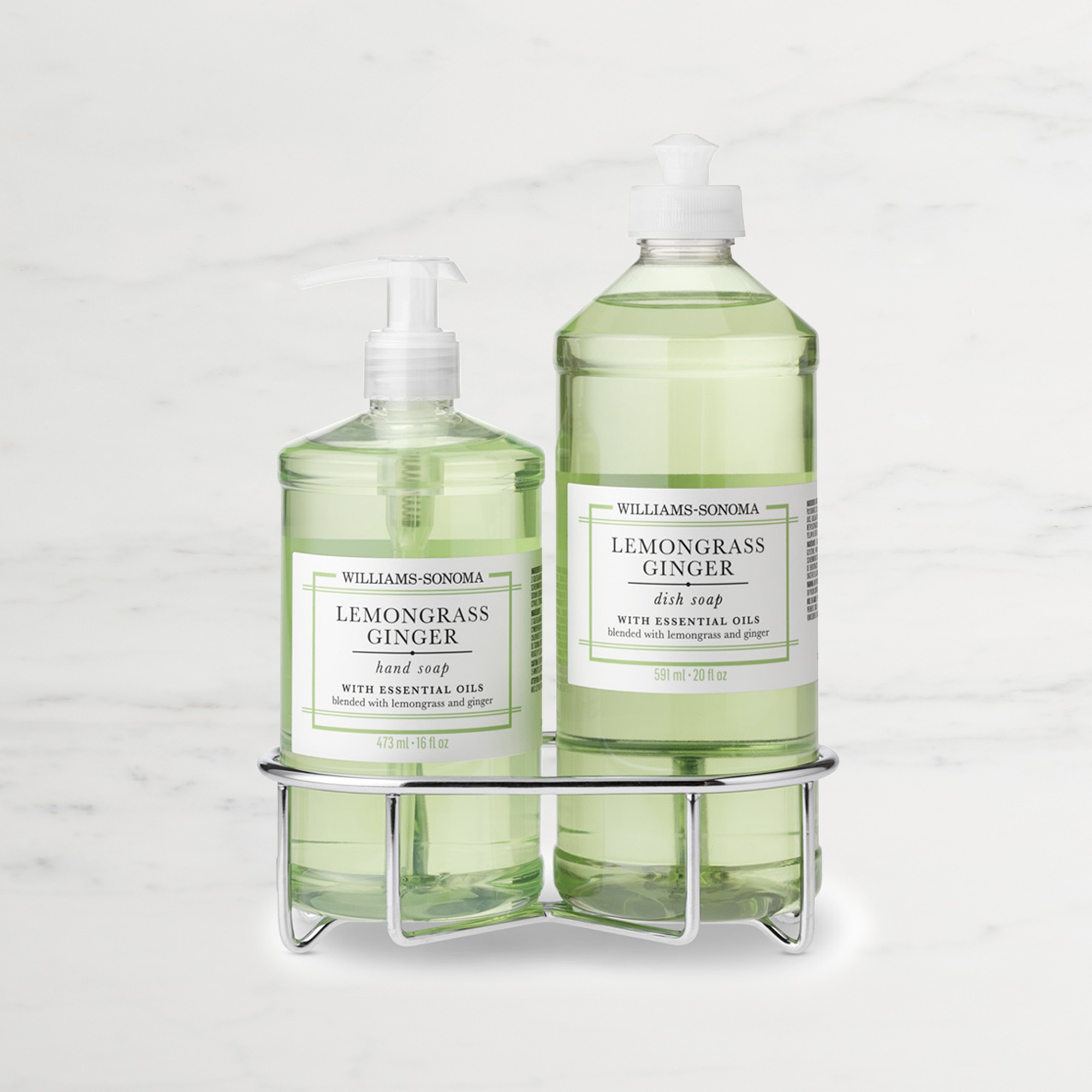 Williams Sonoma Lemongrass Ginger Hand Soap & Dish Soap 3-Piece Kitchen Set