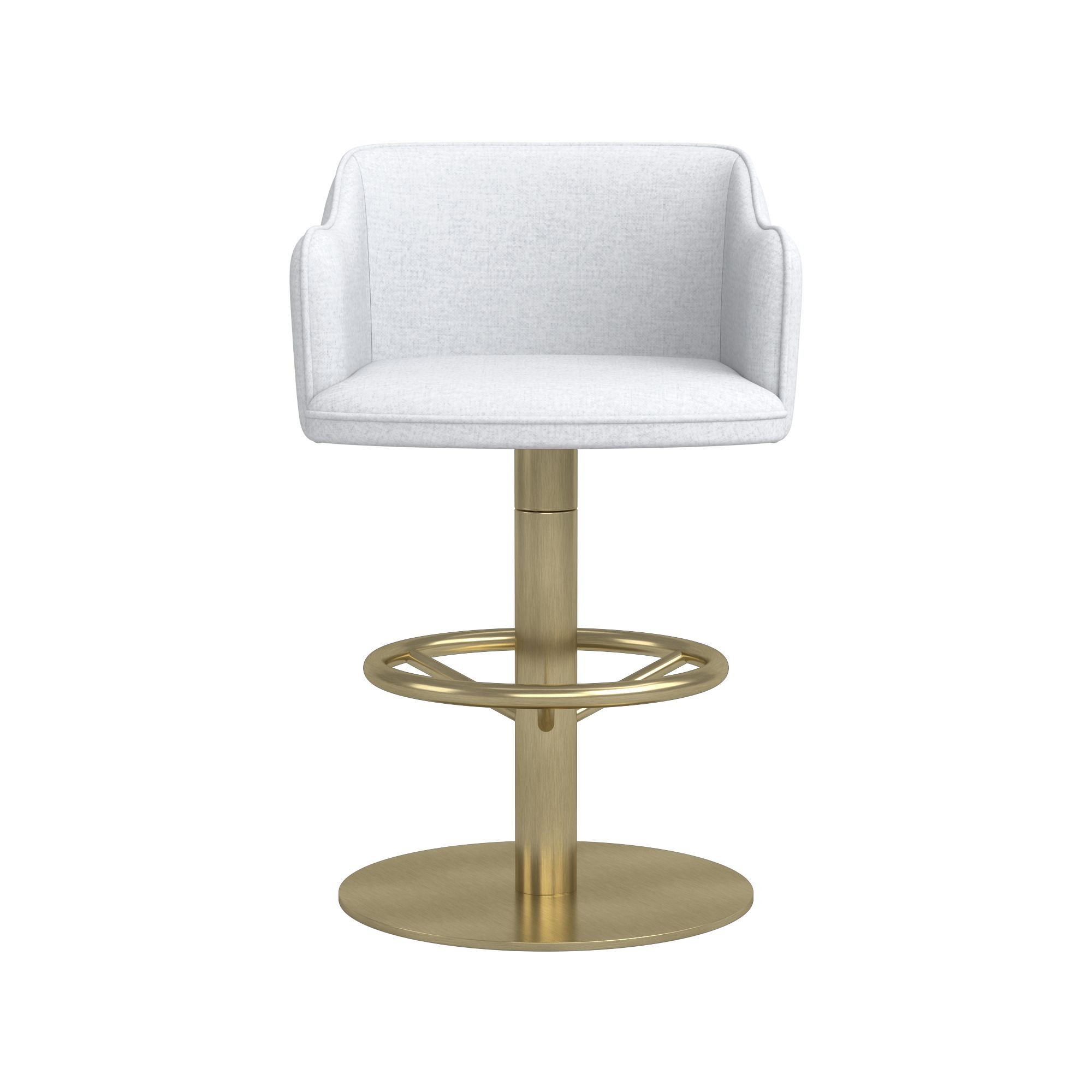 Harding Upholstered Pedestal Counter  & Bar Stool