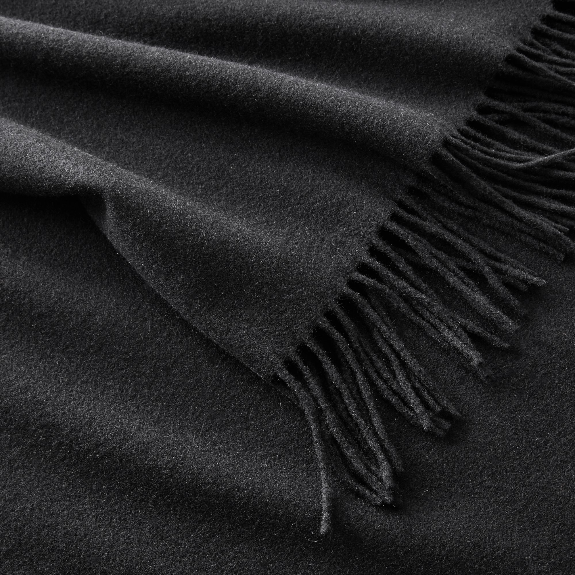European Solid Grand Cashmere Throw