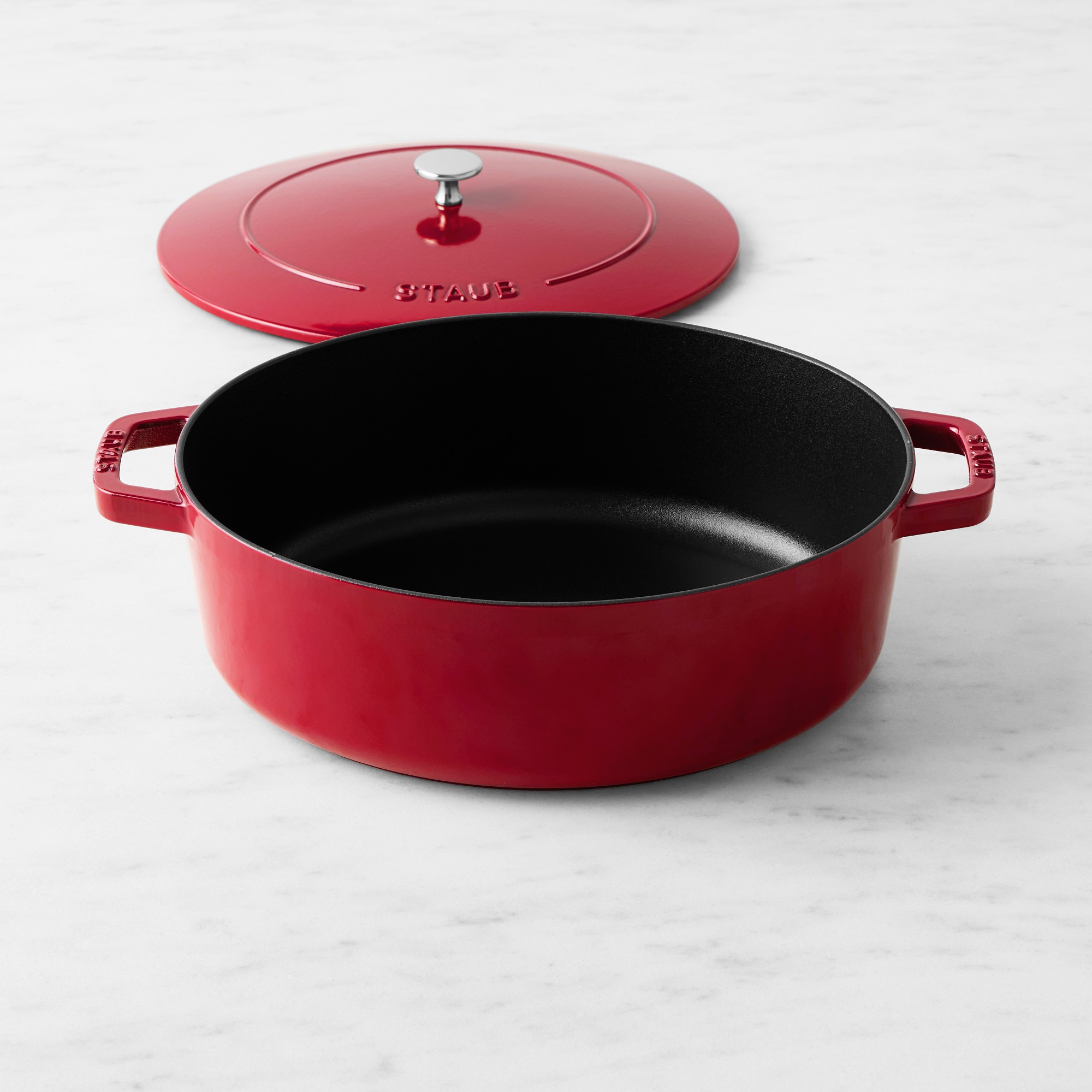 Staub Enameled Cast Iron Wide Oval Dutch Oven, 6 1/4-Qt.