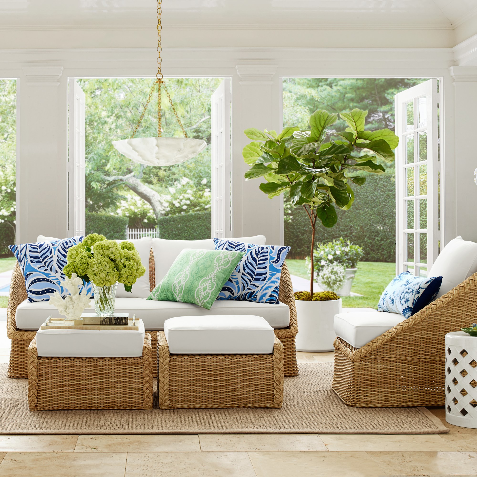 AERIN East Hampton Outdoor Cushions