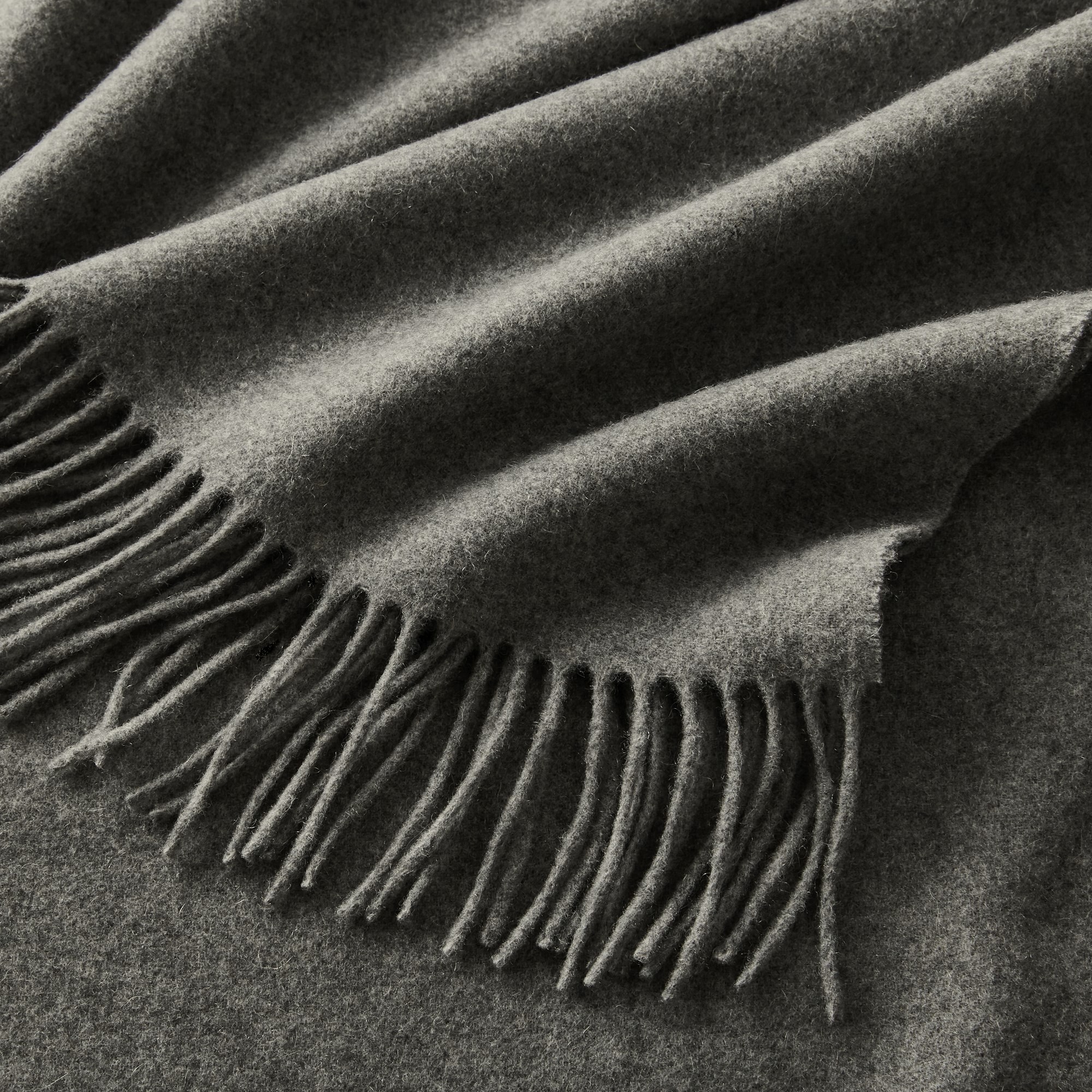 European Solid Cashmere Throw