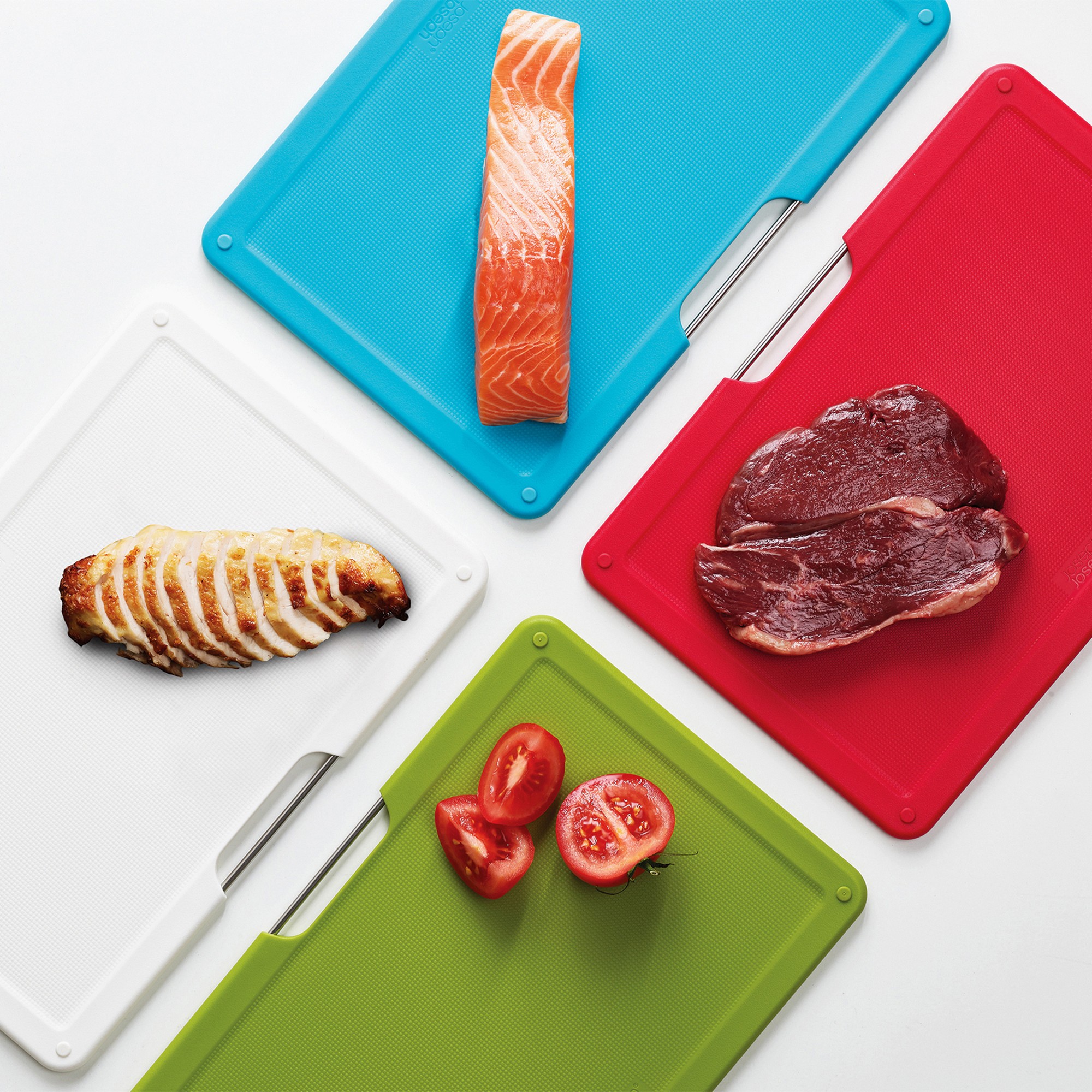 Joseph Joseph Folio Chopping Board, Steel, Set of 4