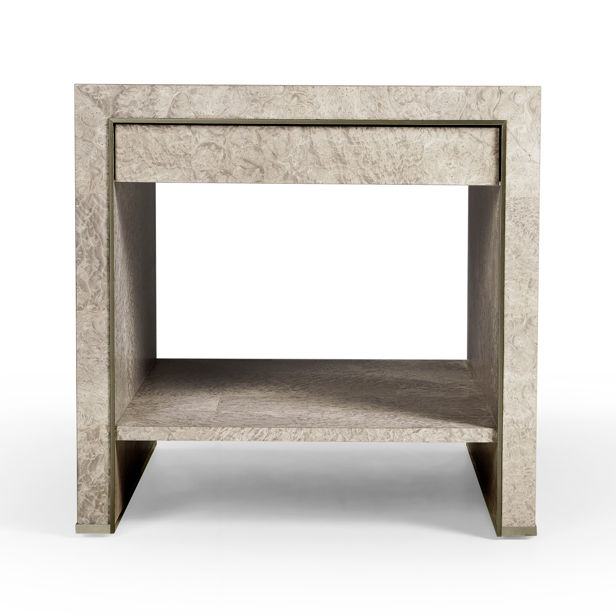 Jonathan Charles Surge Madrona Burlwood End Table (28.5