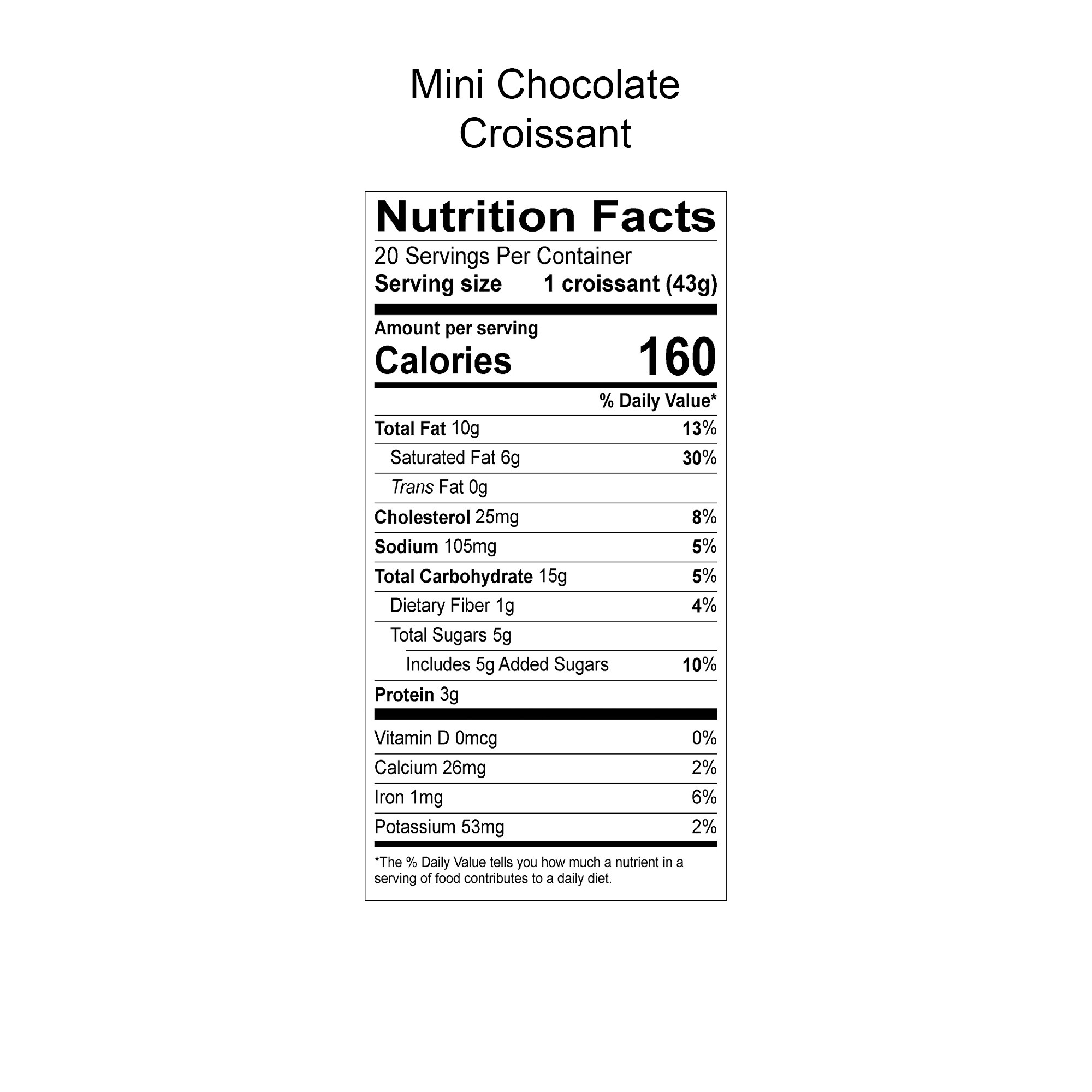 Galaxy Desserts® Ready-to-Bake Mini Plain & Chocolate Croissants, Set of 40