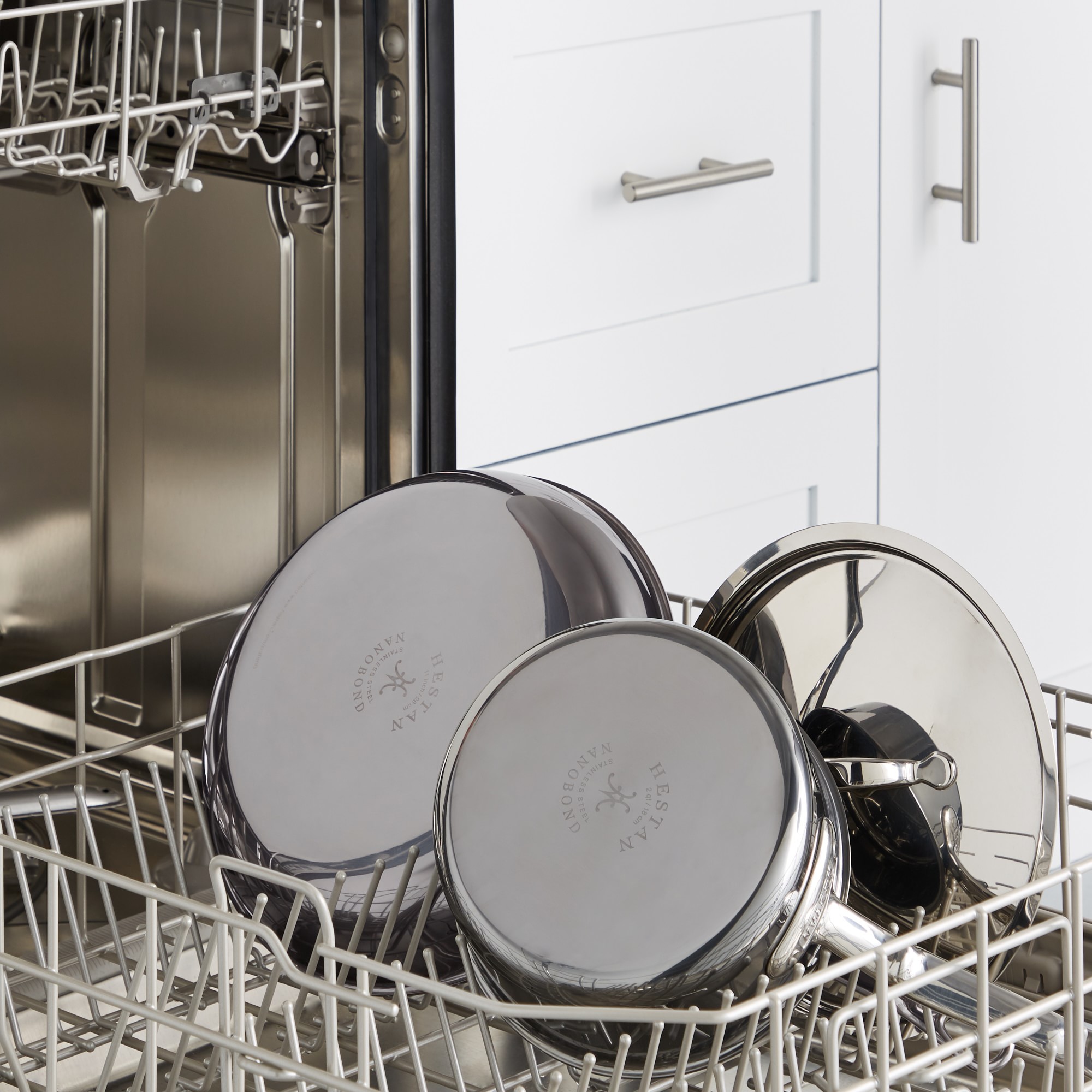 Hestan NanoBond® Titanium Stainless-Steel Dutch Oven with Lid, 5-Qt