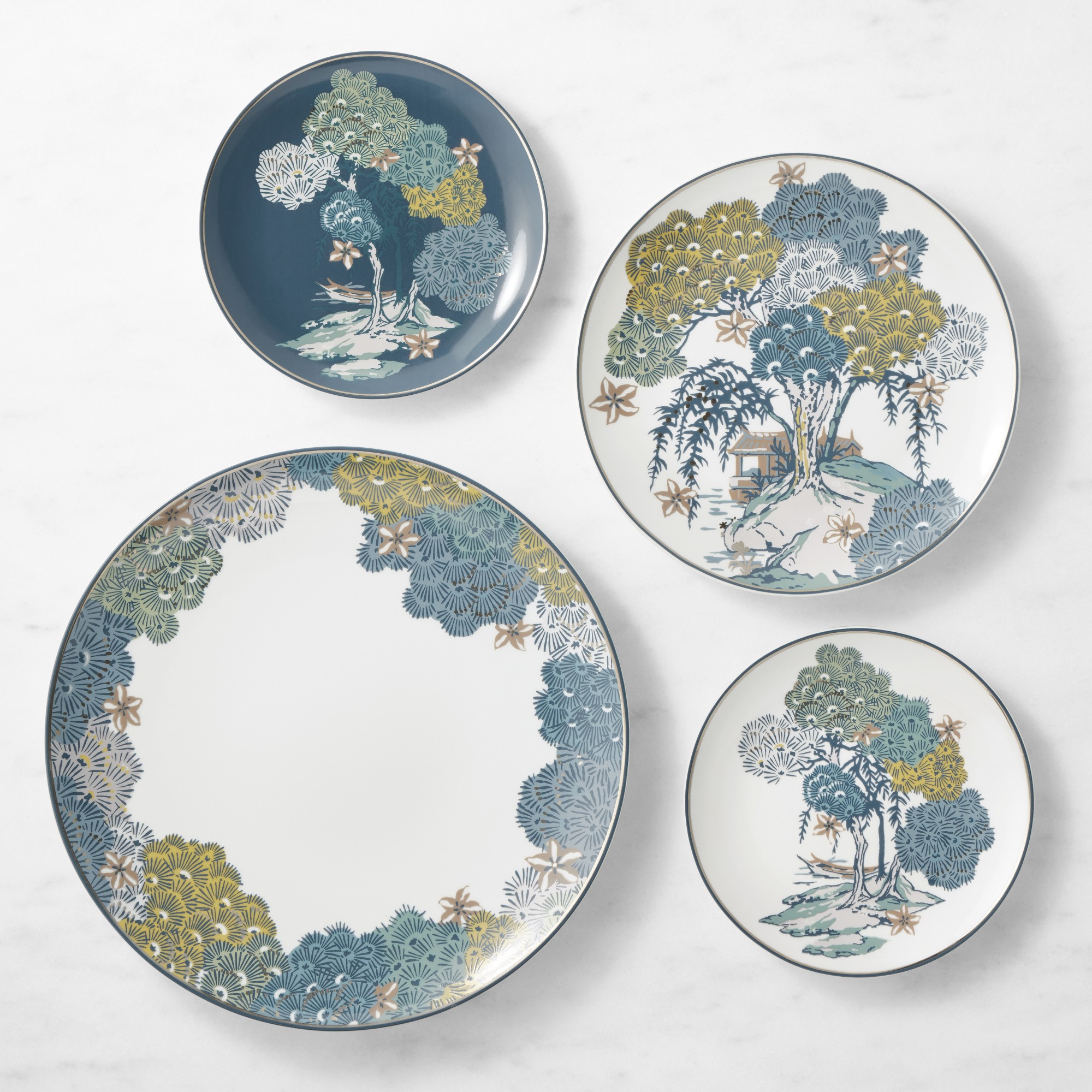 Scalamandré Sea of Trees Dinnerware Collection