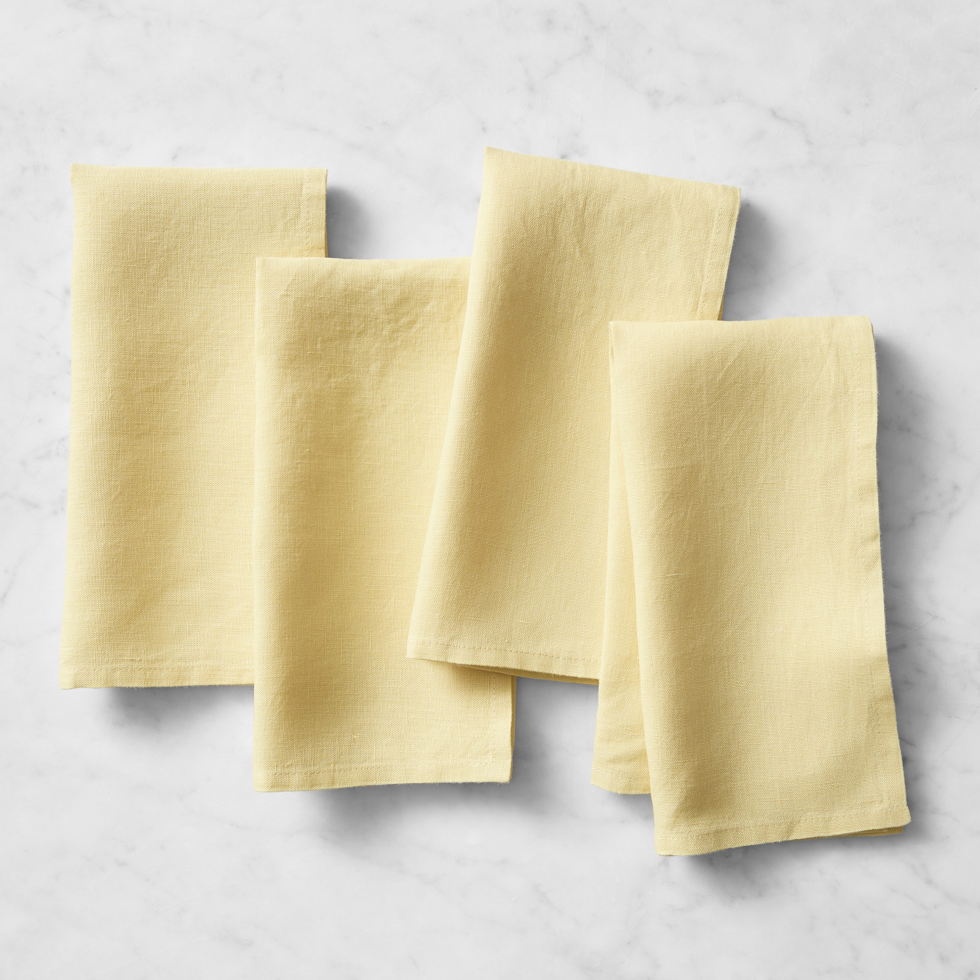 Italian Washed Linen Napkins, Set of 4
