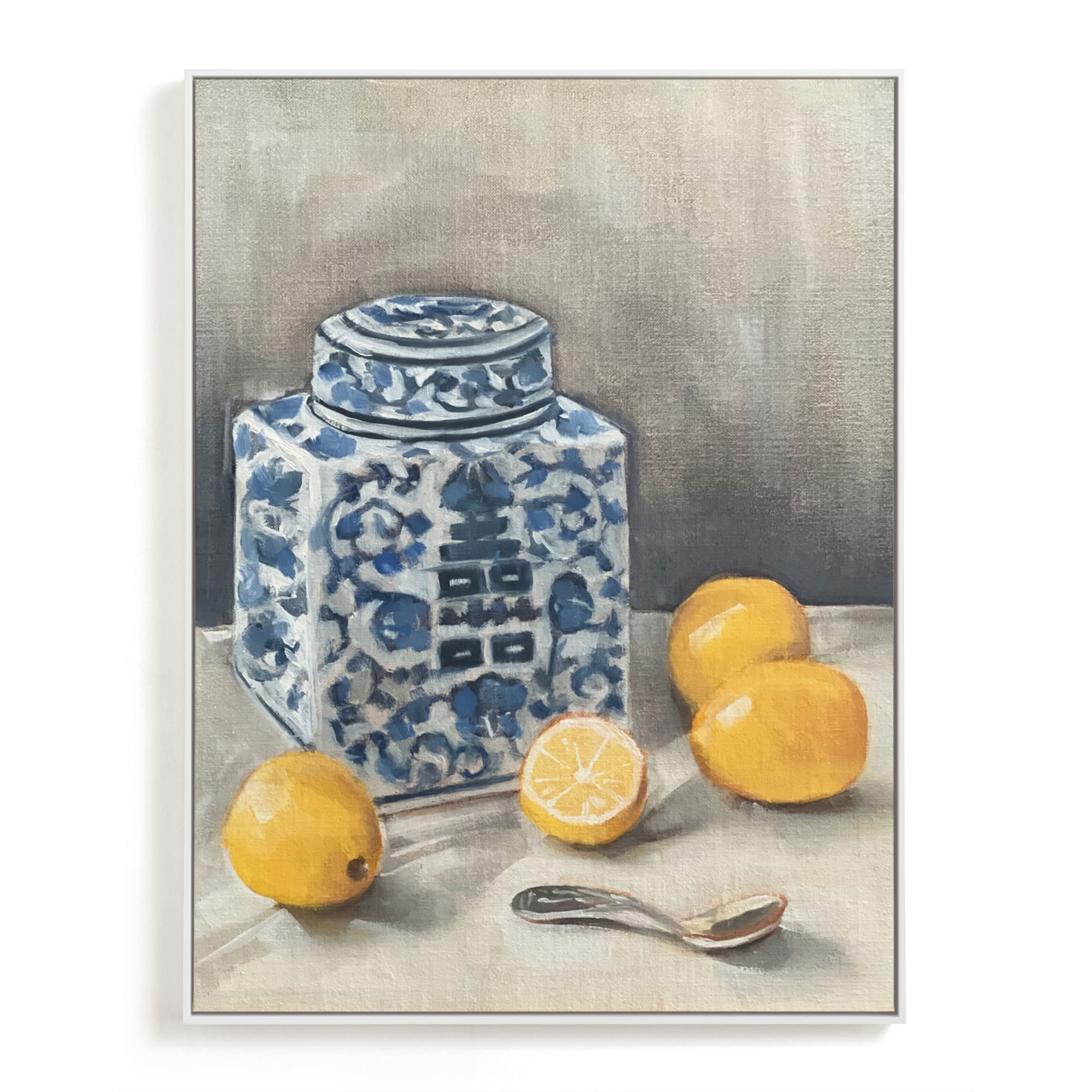 Lemon Chinoiserie Limited Kitchen Art by Minted