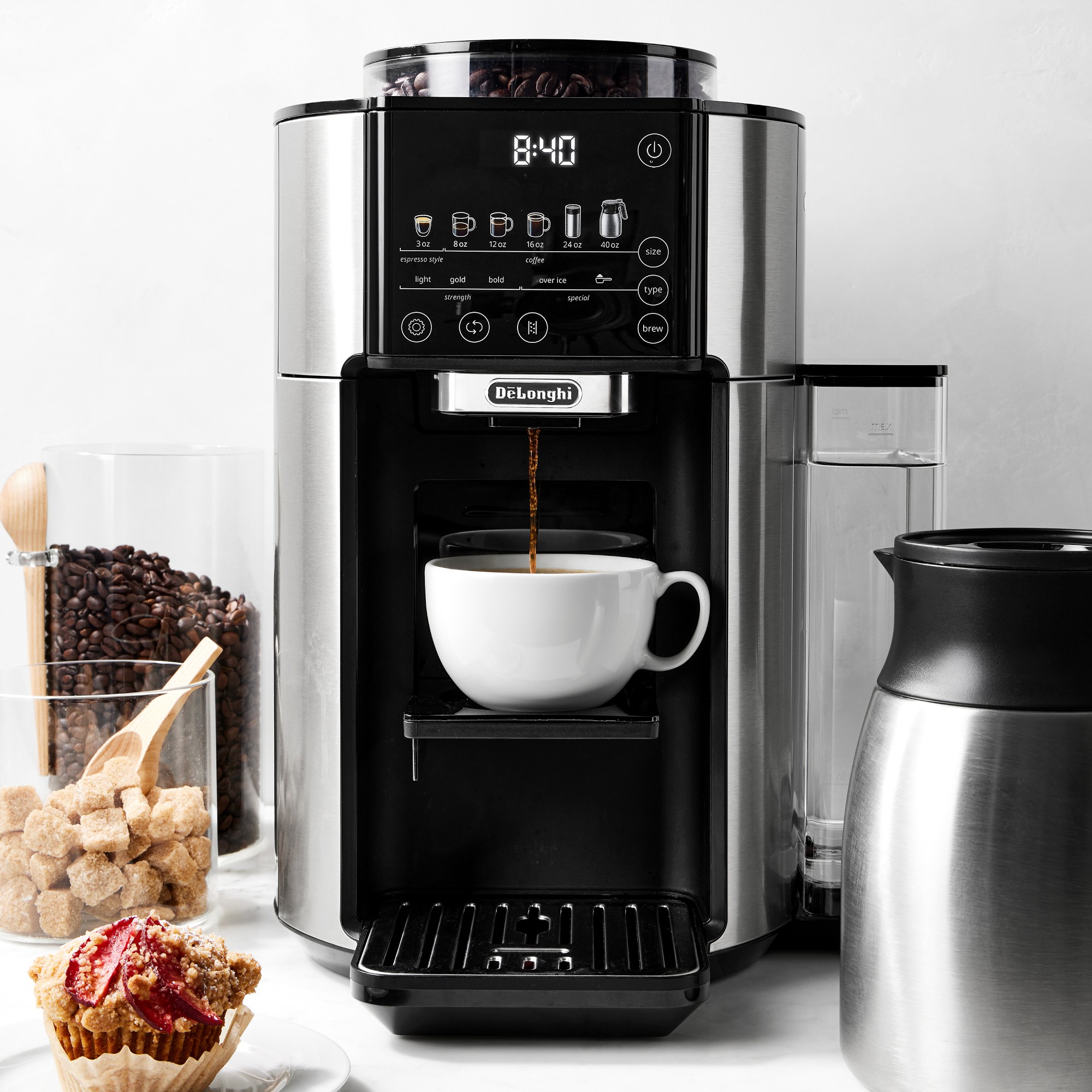 De'Longhi TrueBrew Automatic Coffee Maker with Bean Extract Technology & Thermal Carafe